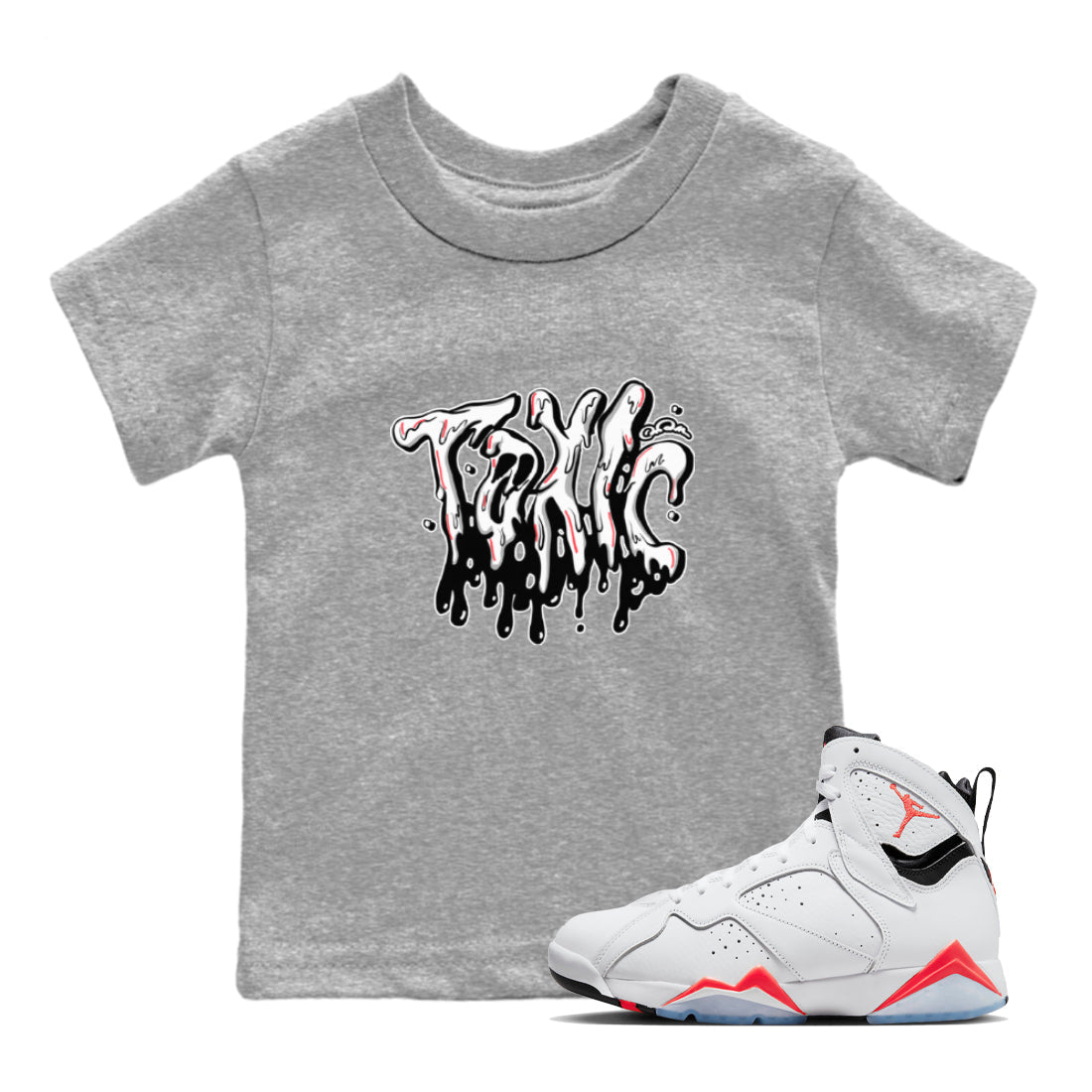 Toxic Kids Tops - Air Jordan 7 White Infrared