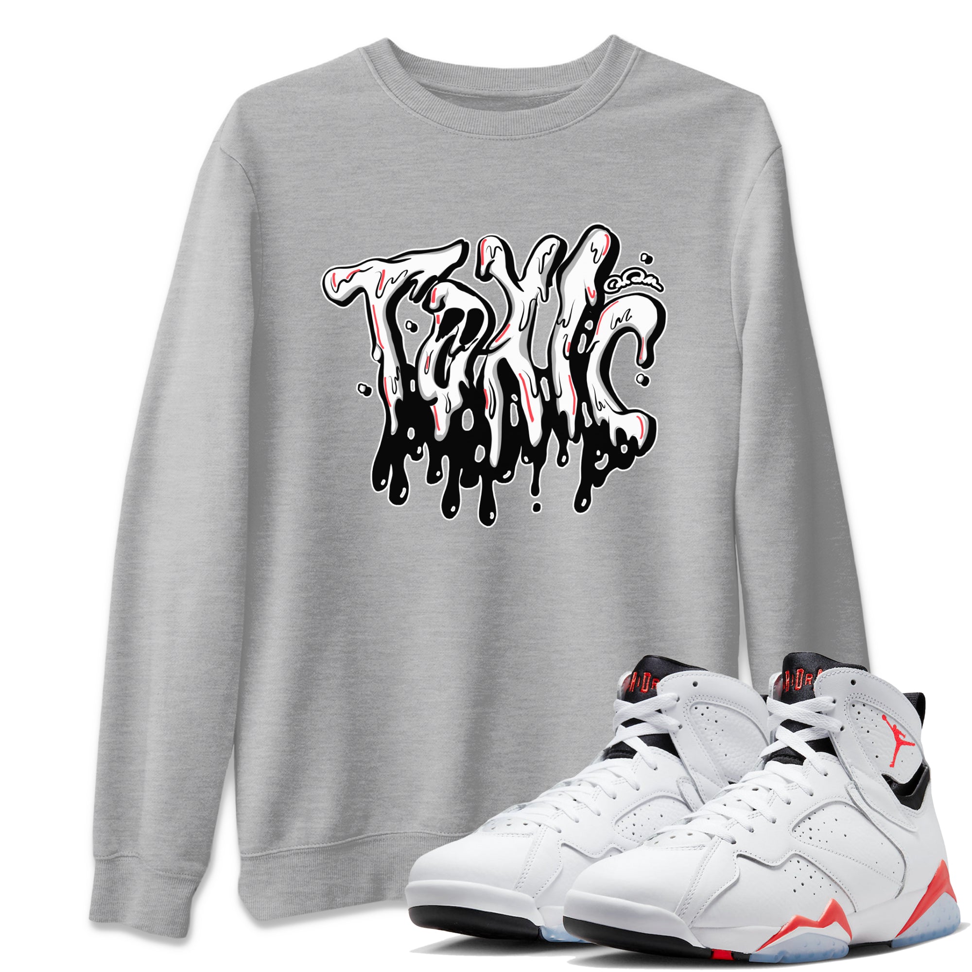 Toxic Unisex Tops - Air Jordan 7 White Infrared