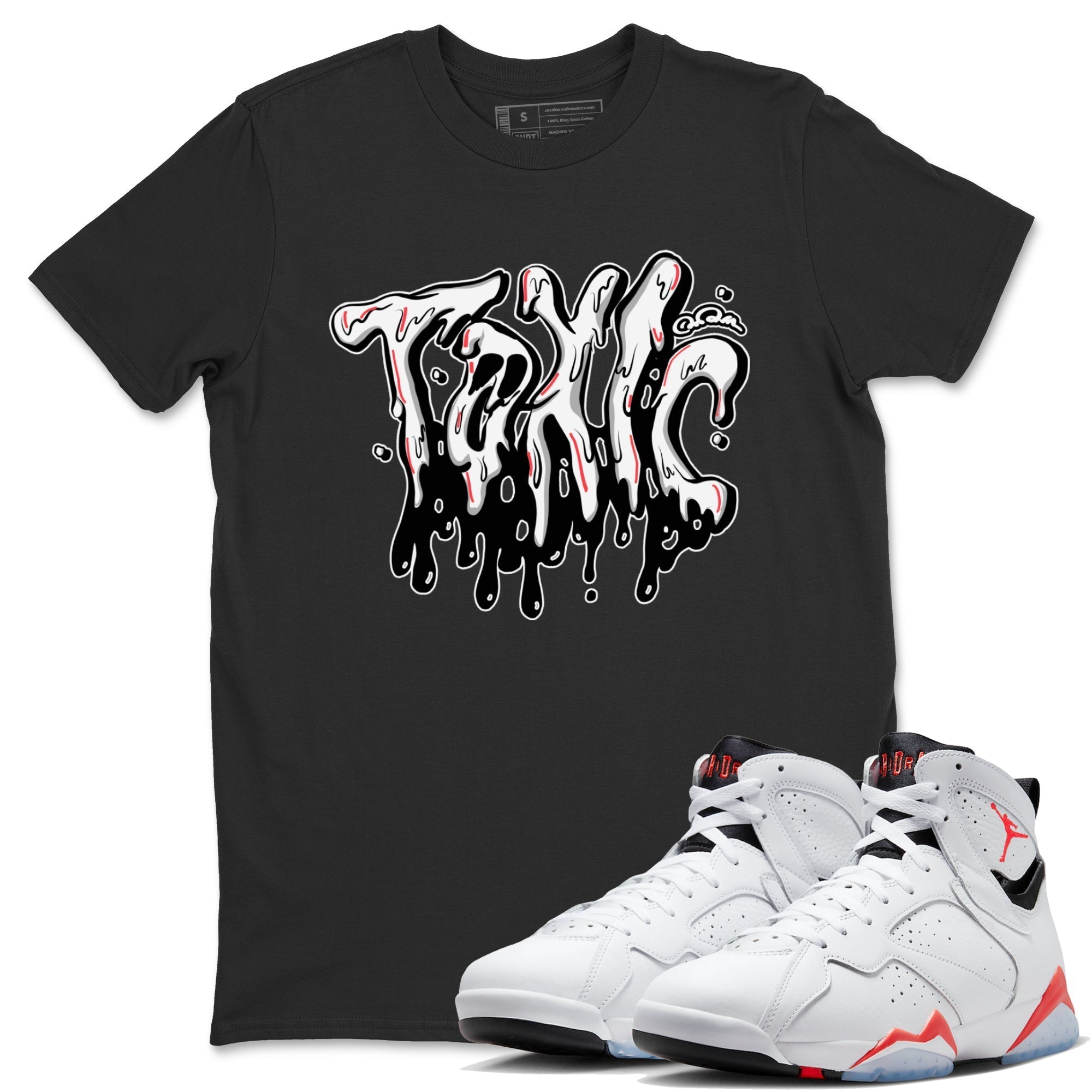 Toxic Unisex Tops - Air Jordan 7 White Infrared