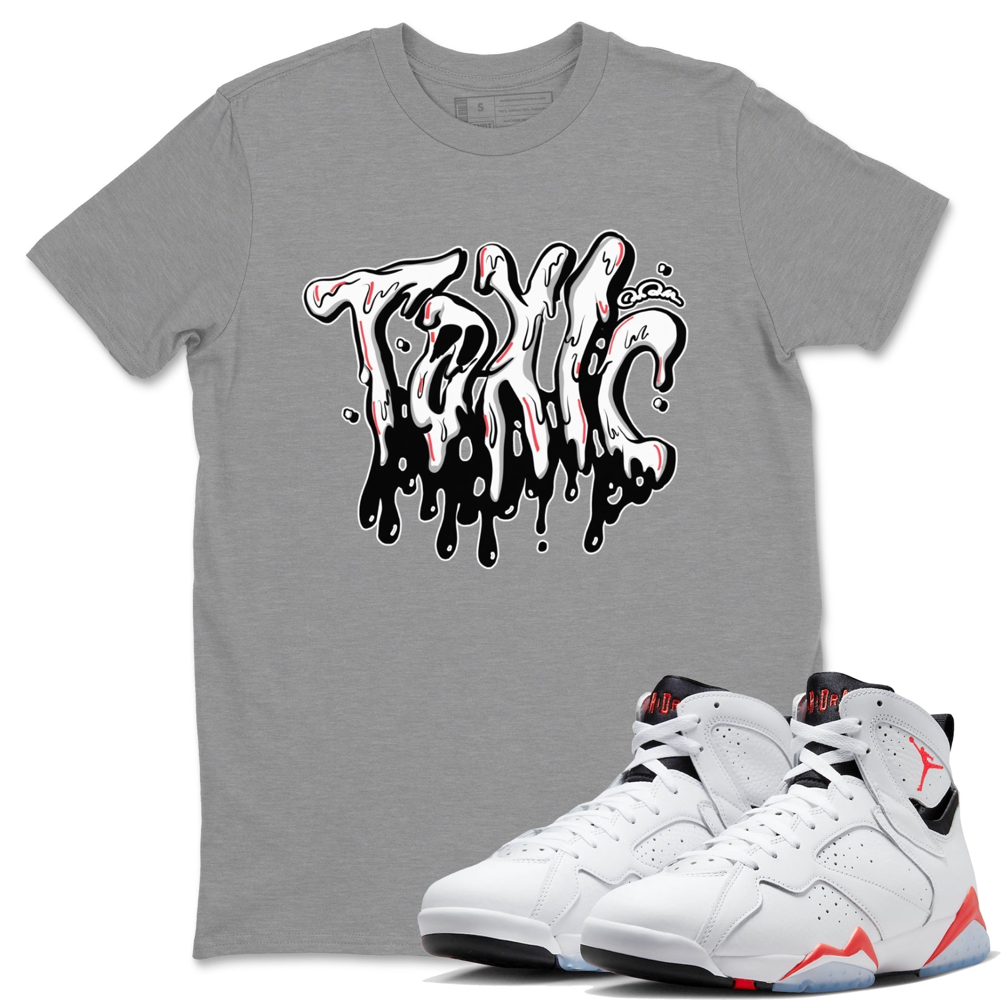 Toxic Unisex Tops - Air Jordan 7 White Infrared