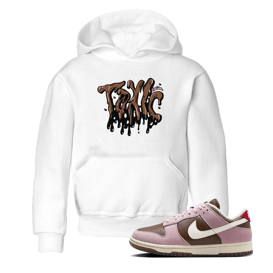 Toxic snkmatch Tees Kids - Dunk Cacao Wow And Pink Foam