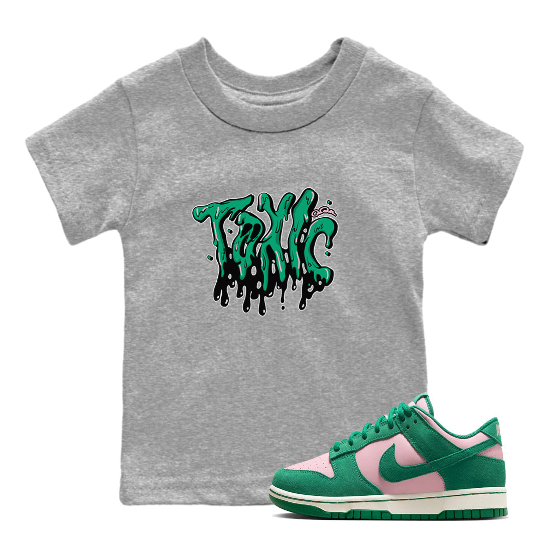 Toxic snkmatch Tees Kids - Dunk Medium Soft Pink Malachite