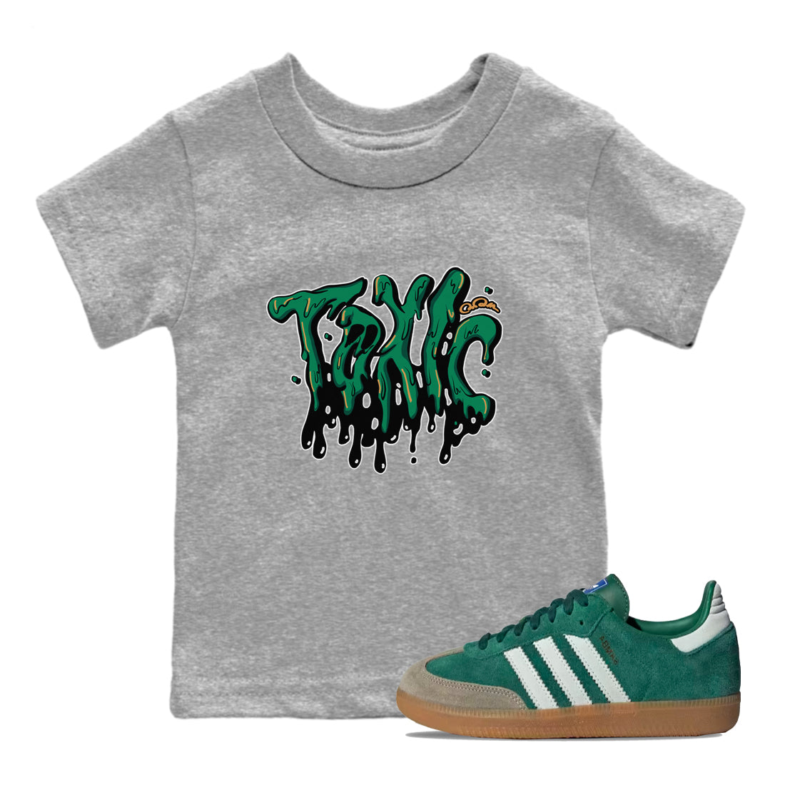 Toxic snkmatch Tee Kids - Samba Collegiate Green Gum