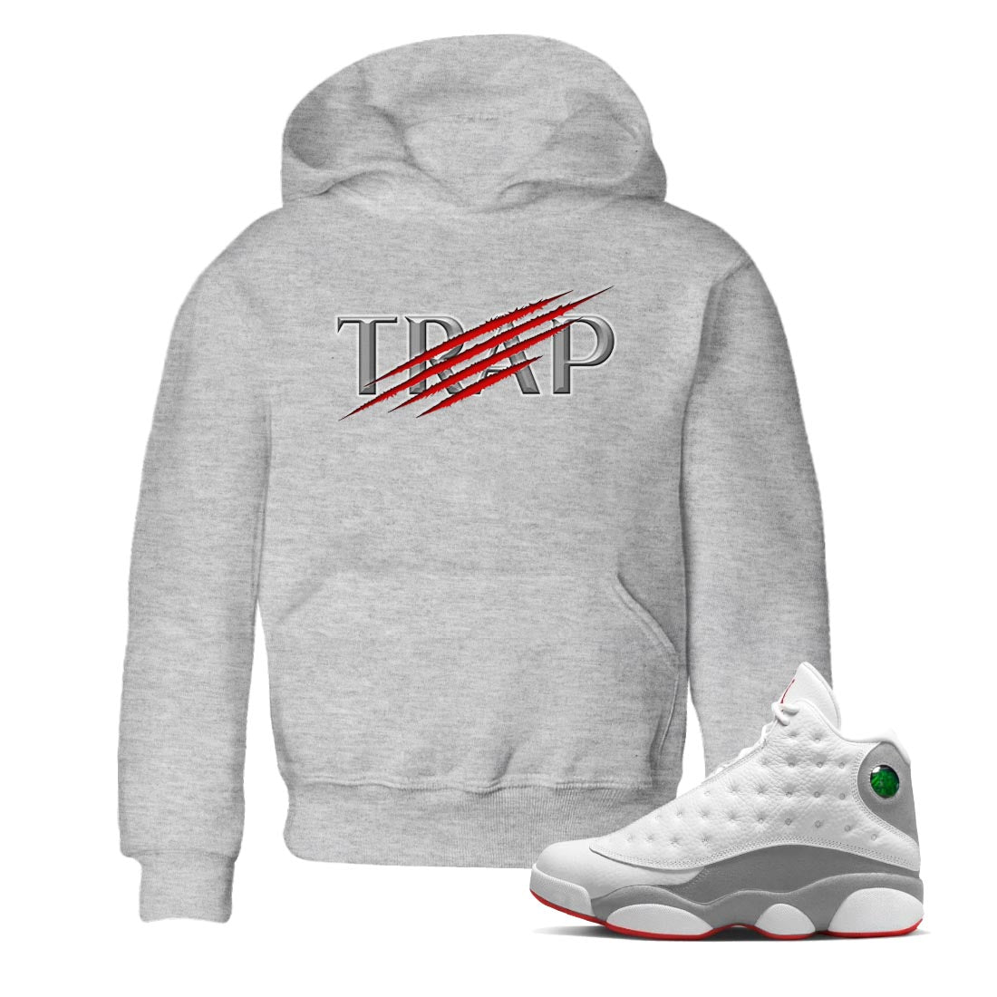 Trap Kids Tops - Air Jordan 13 Wolf Grey