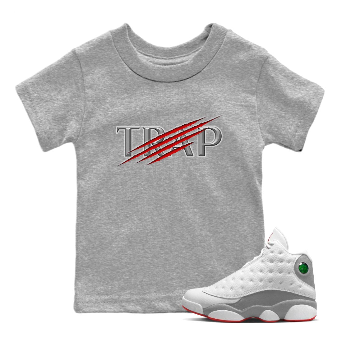 Trap Kids Tops - Air Jordan 13 Wolf Grey