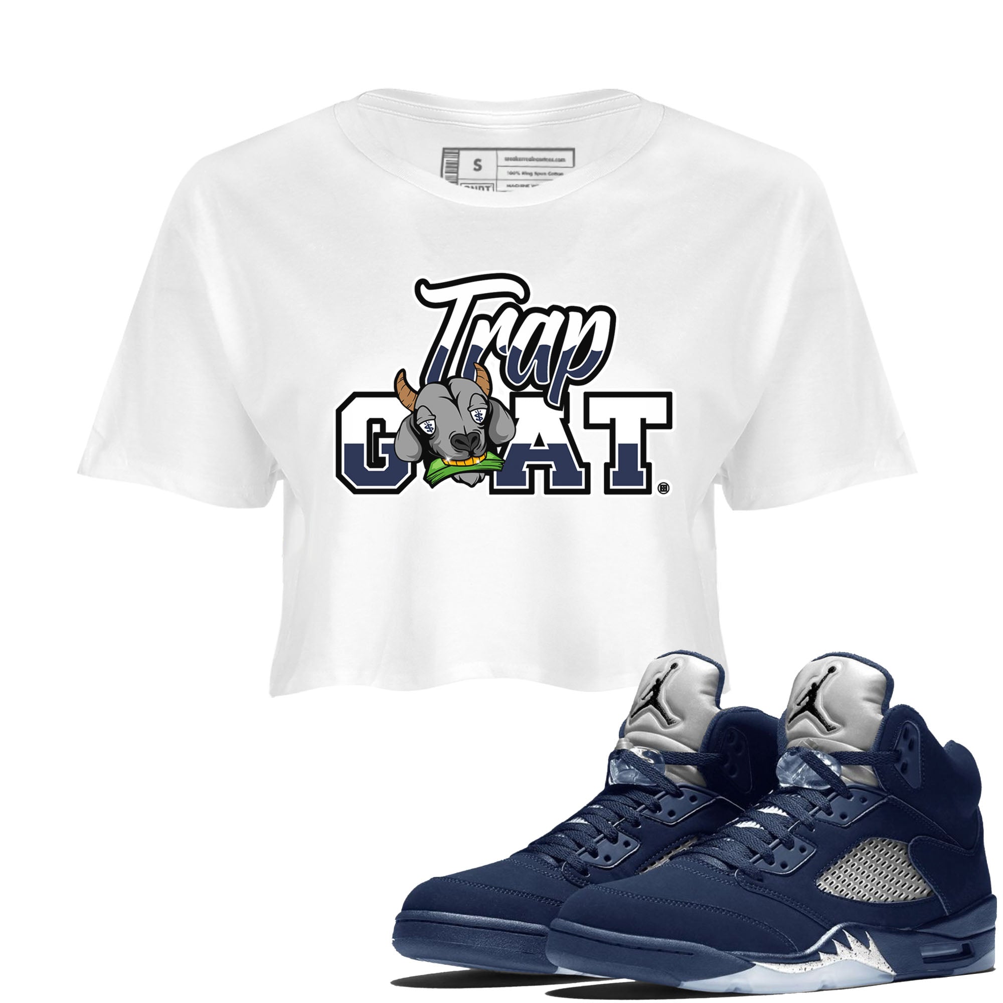 Trap Goat snkmatch Women's Top - Air Jordan 5 Georgetown