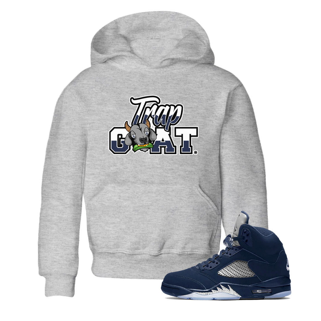 Trap Goat snkmatch Tee Kids - Air Jordan 5 Georgetown