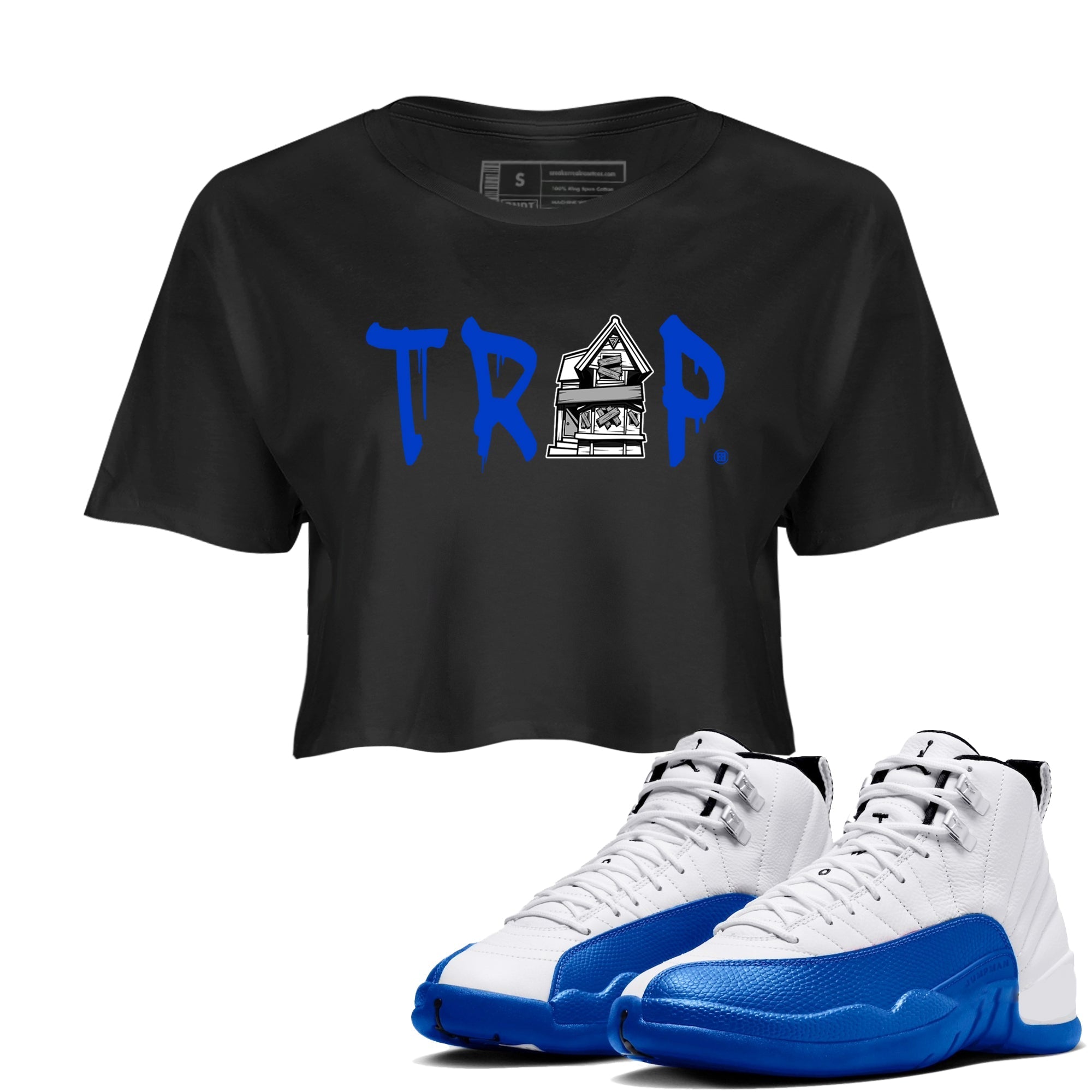 Trap House snkmatch Women's Top - Air Jordan 12 Blueberry