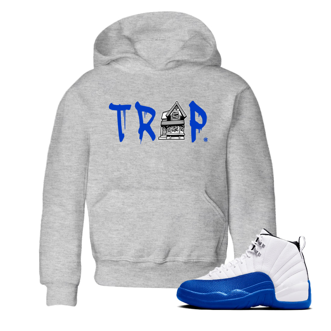 Trap House snkmatch Tees Kids - Air Jordan 12 Blueberry