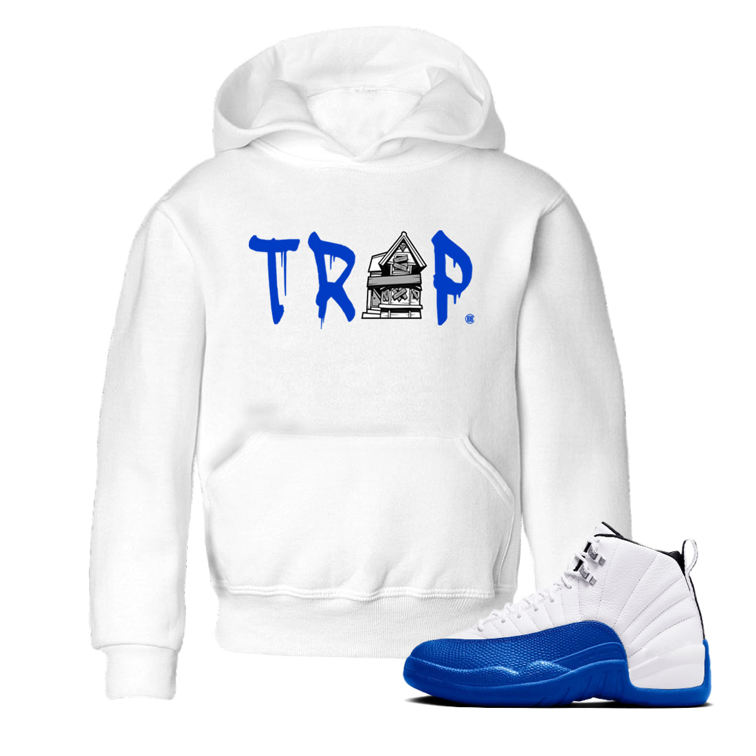 Trap House snkmatch Tees Kids - Air Jordan 12 Blueberry