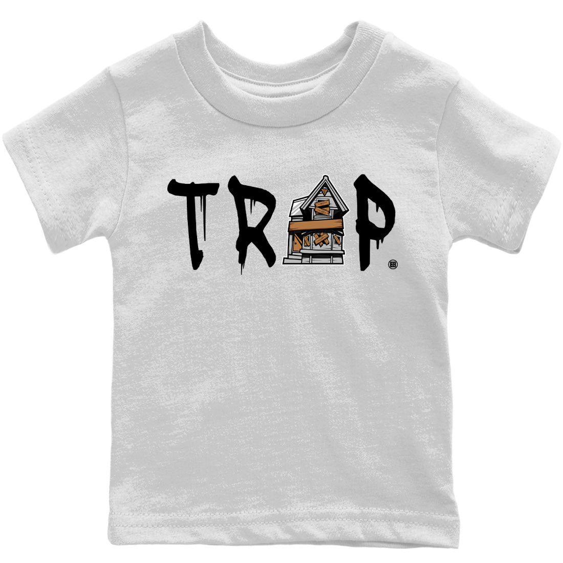 Trap House Kids Tops - Air Jordan 4 Military Black
