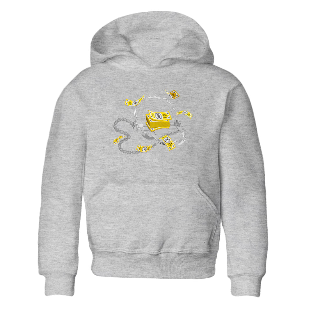 Trap Money snkmatch Tees Kids - Air Jordan 1 Yellow Ochre