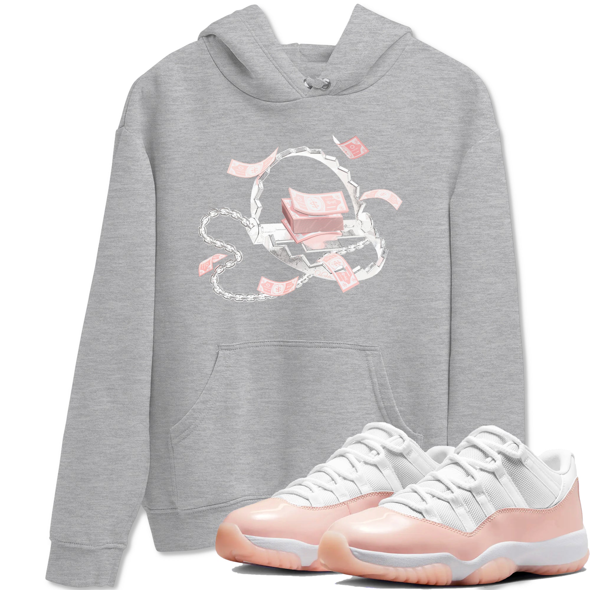 Trap Money snkmatch Tees - Air Jordan 11 Legend Pink