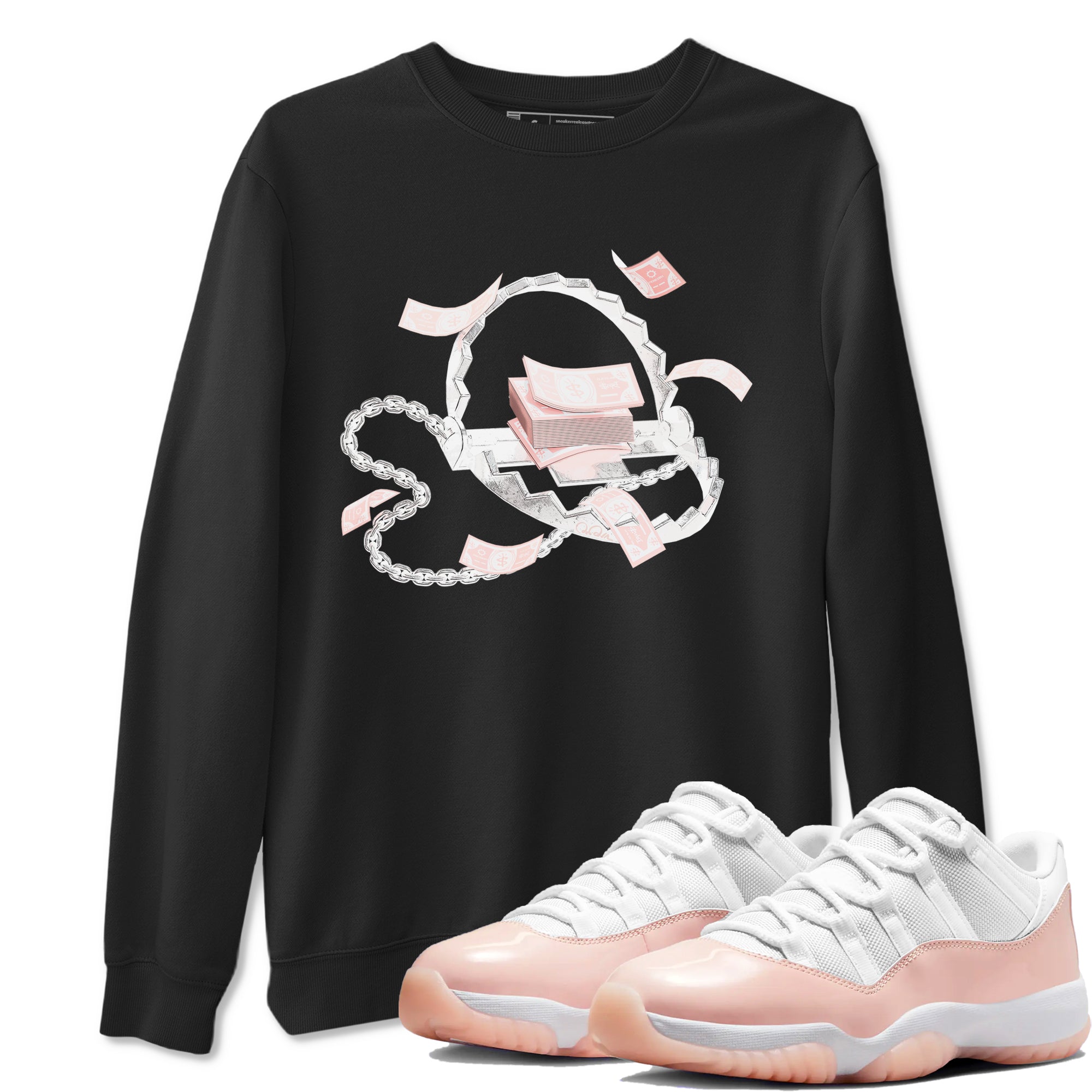 Trap Money snkmatch Tees - Air Jordan 11 Legend Pink