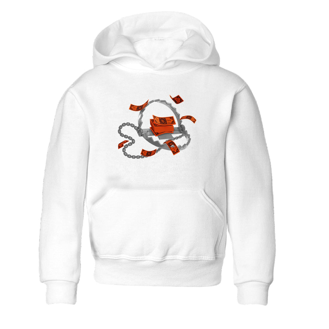 Trap Money Kids Tops - Air Jordan 12 Brilliant Orange