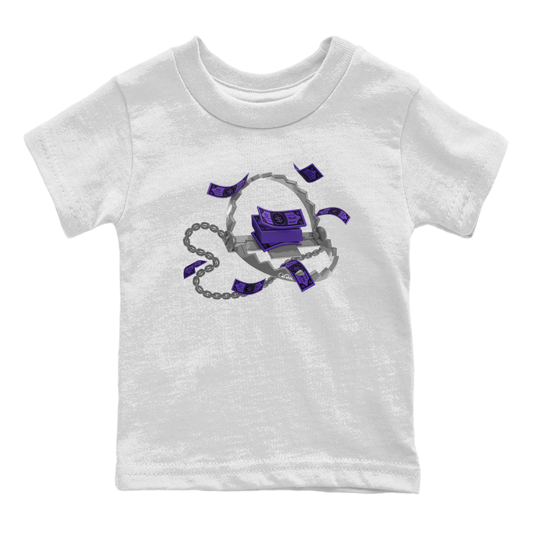 Trap Money Kids Tops - Air Jordan 12 Field Purple