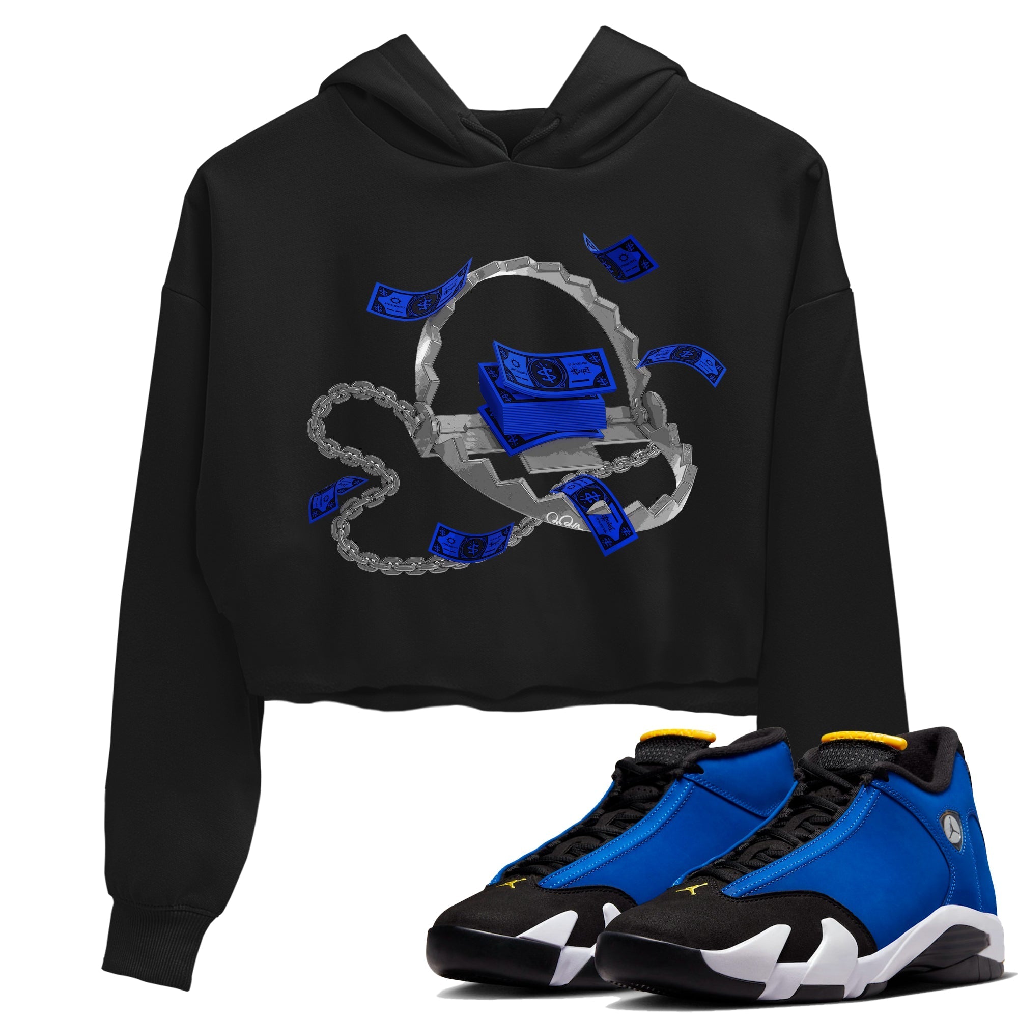 Trap Money Women's Tops - Air Jordan 14 Laney