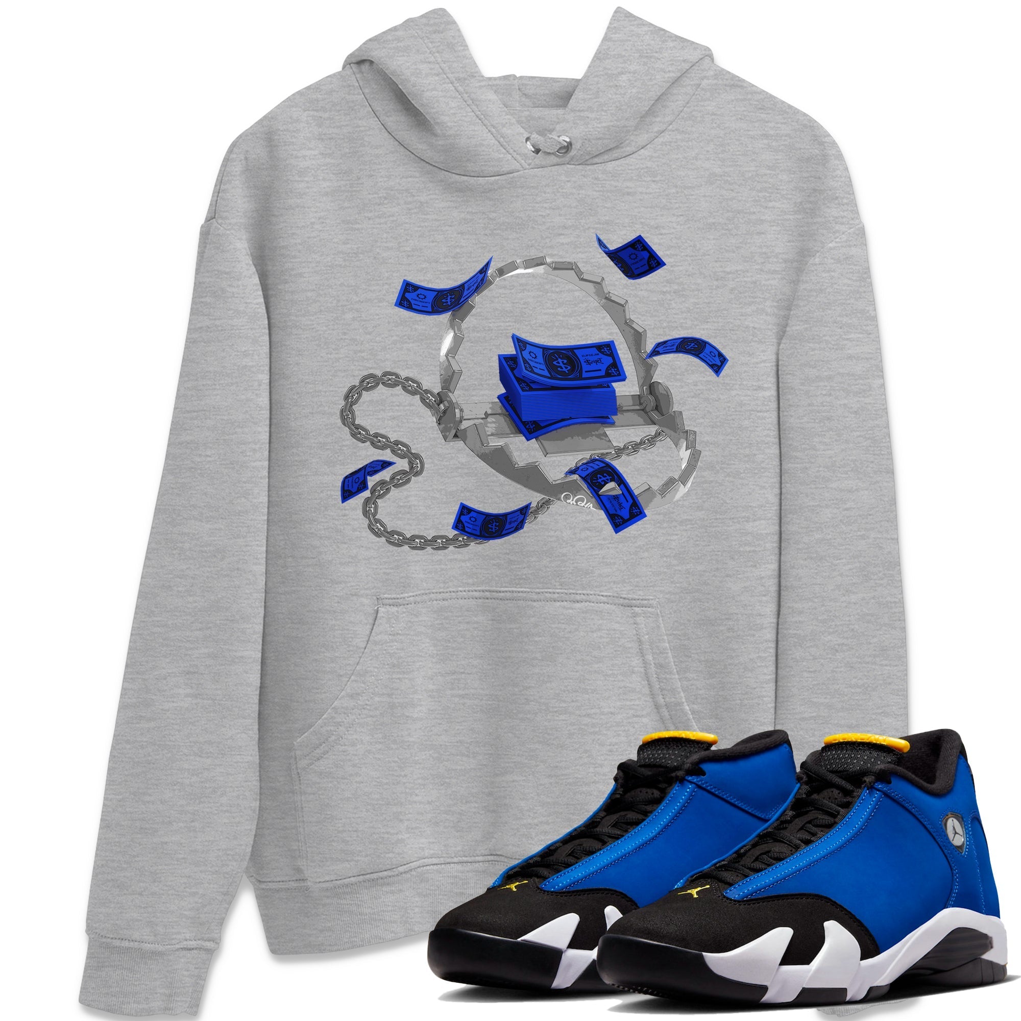 Trap Money Unisex Tops - Air Jordan 14 Laney
