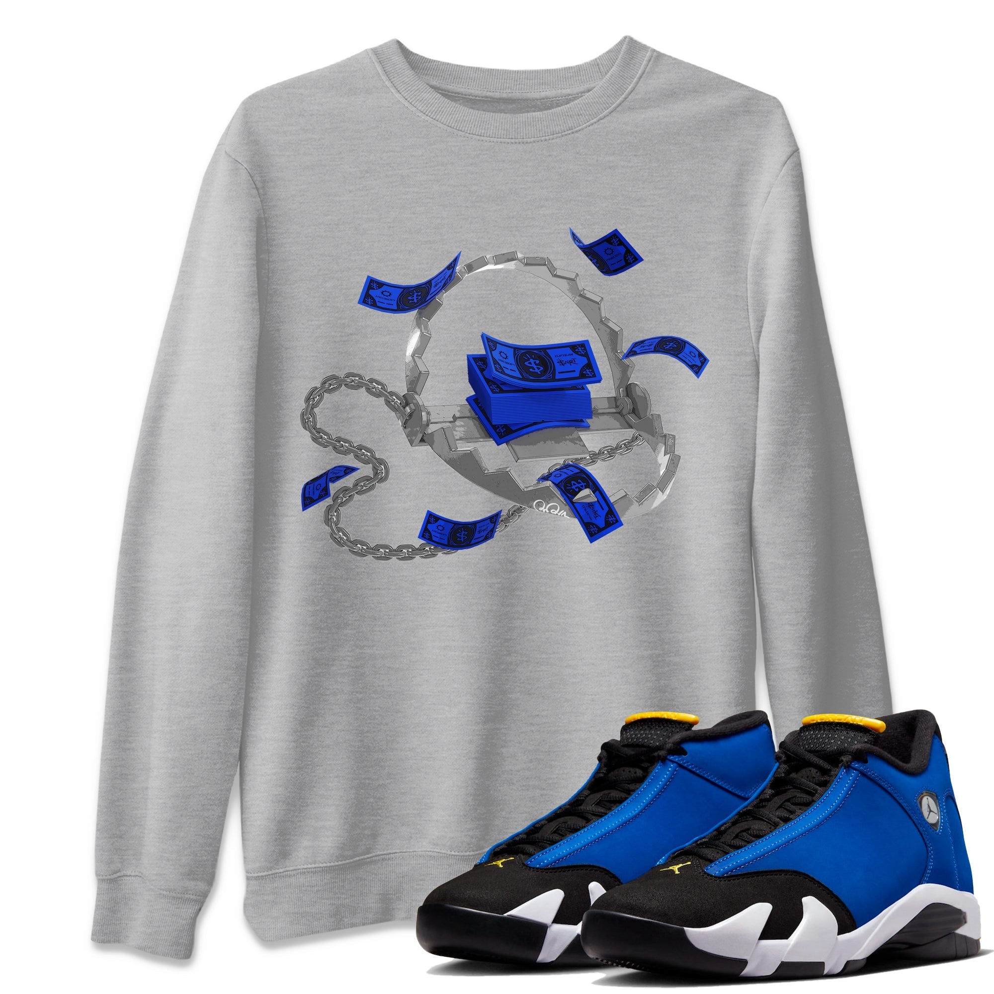 Trap Money Unisex Tops - Air Jordan 14 Laney