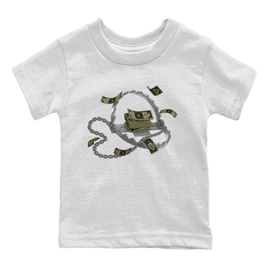 Trap Money snkmatch Tee Kids - Air Jordan 4 Medium Olive