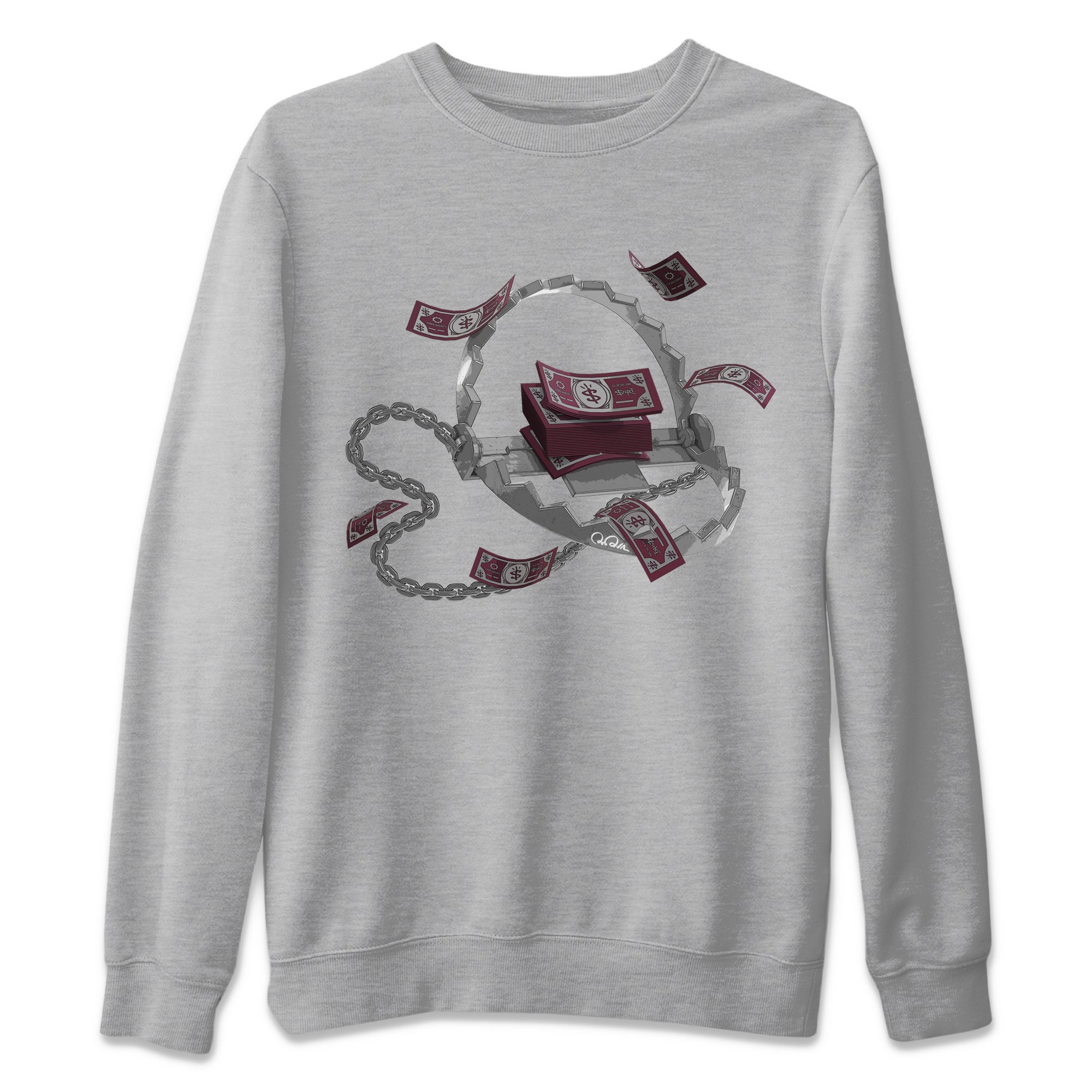 Trap Money Unisex Tops - Air Jordan 5 Burgundy