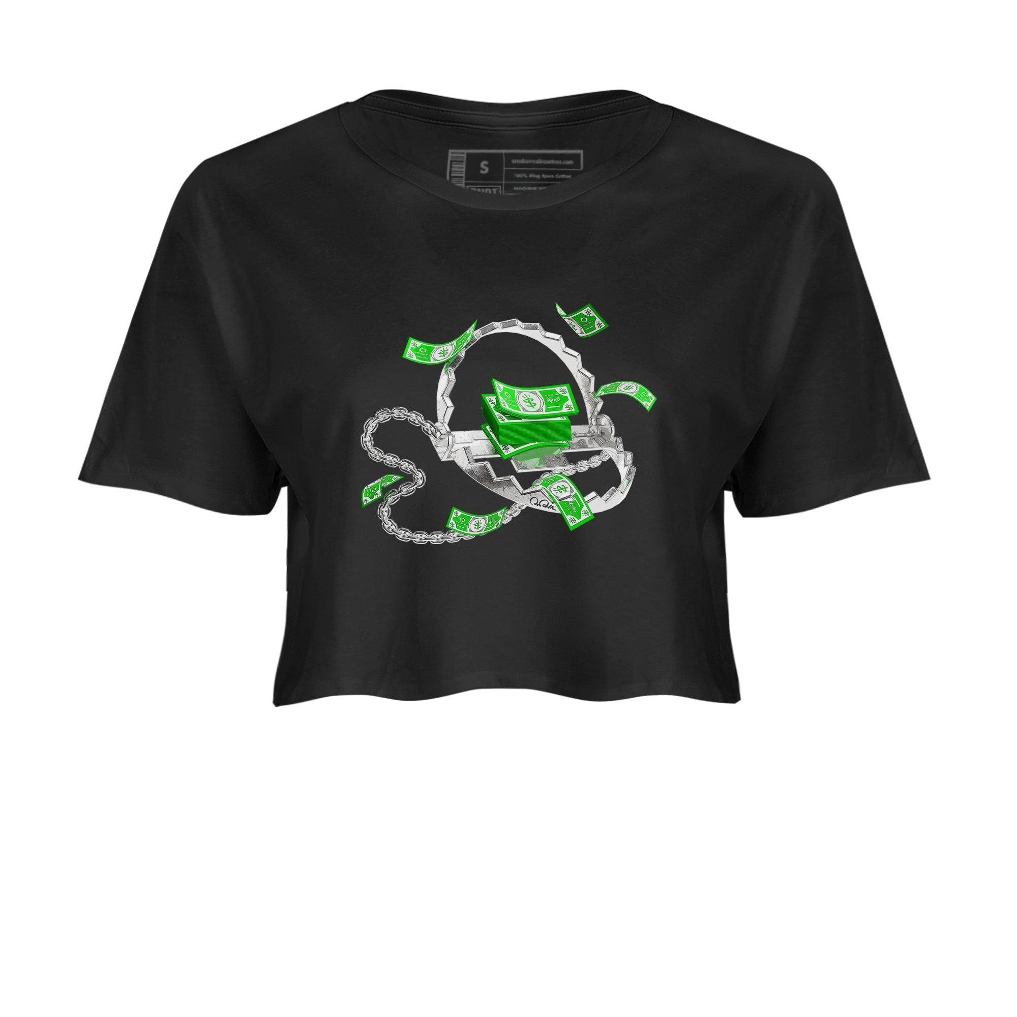 Trap Money snkmatch Women's Top - Air Jordan 5 Lucky Green