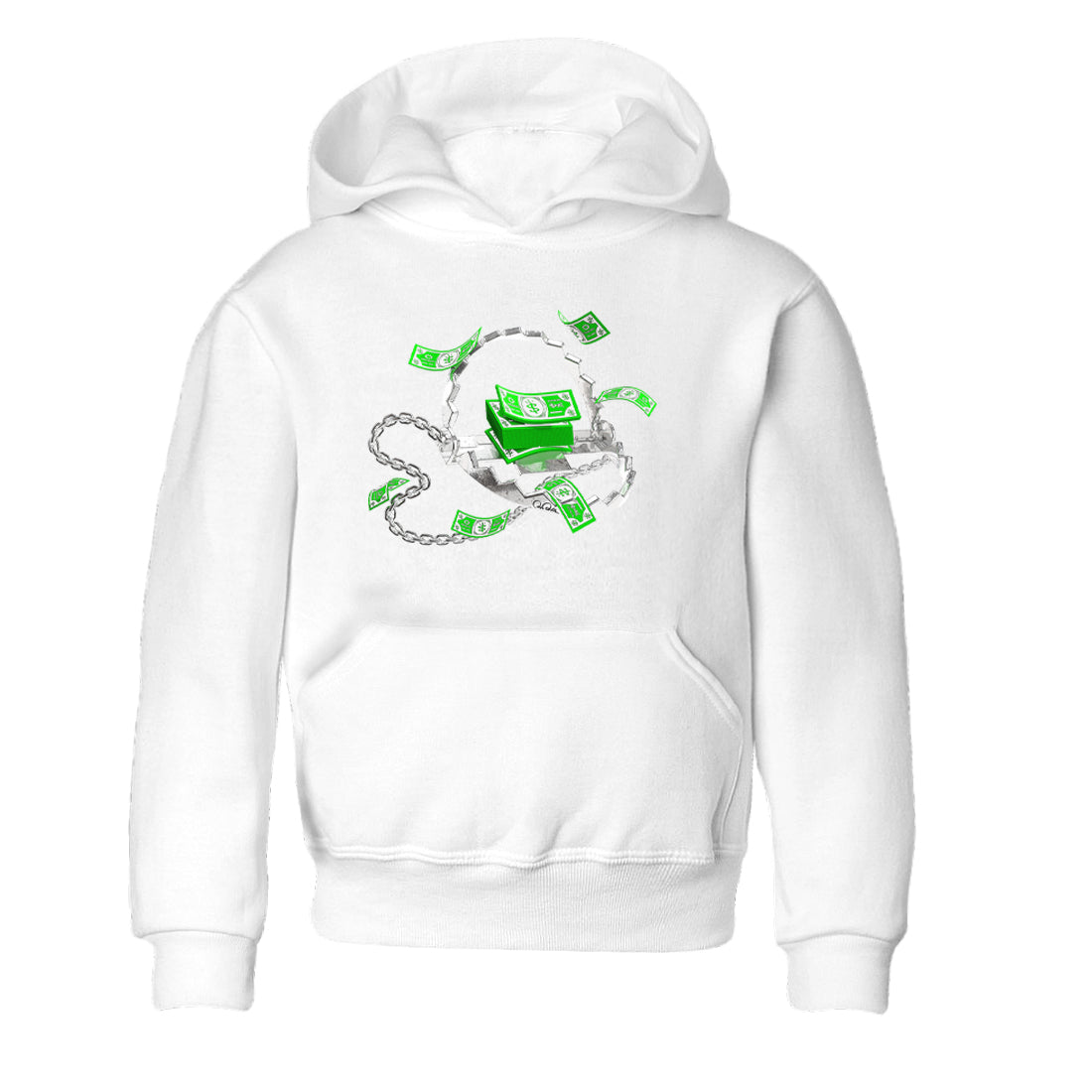 Trap Money snkmatch Tees Kids - Air Jordan 5 Lucky Green