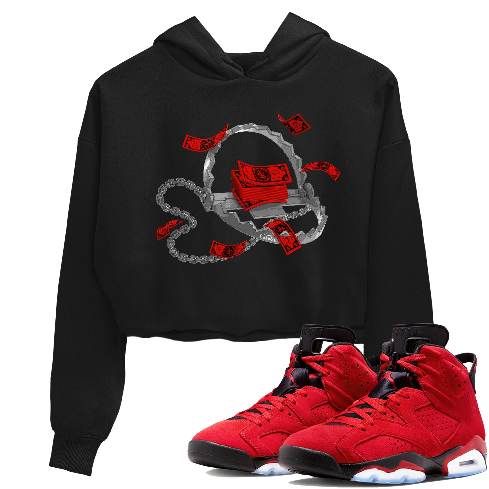 Trap Money Women's Tops - Air Jordan 6 Toro Bravo
