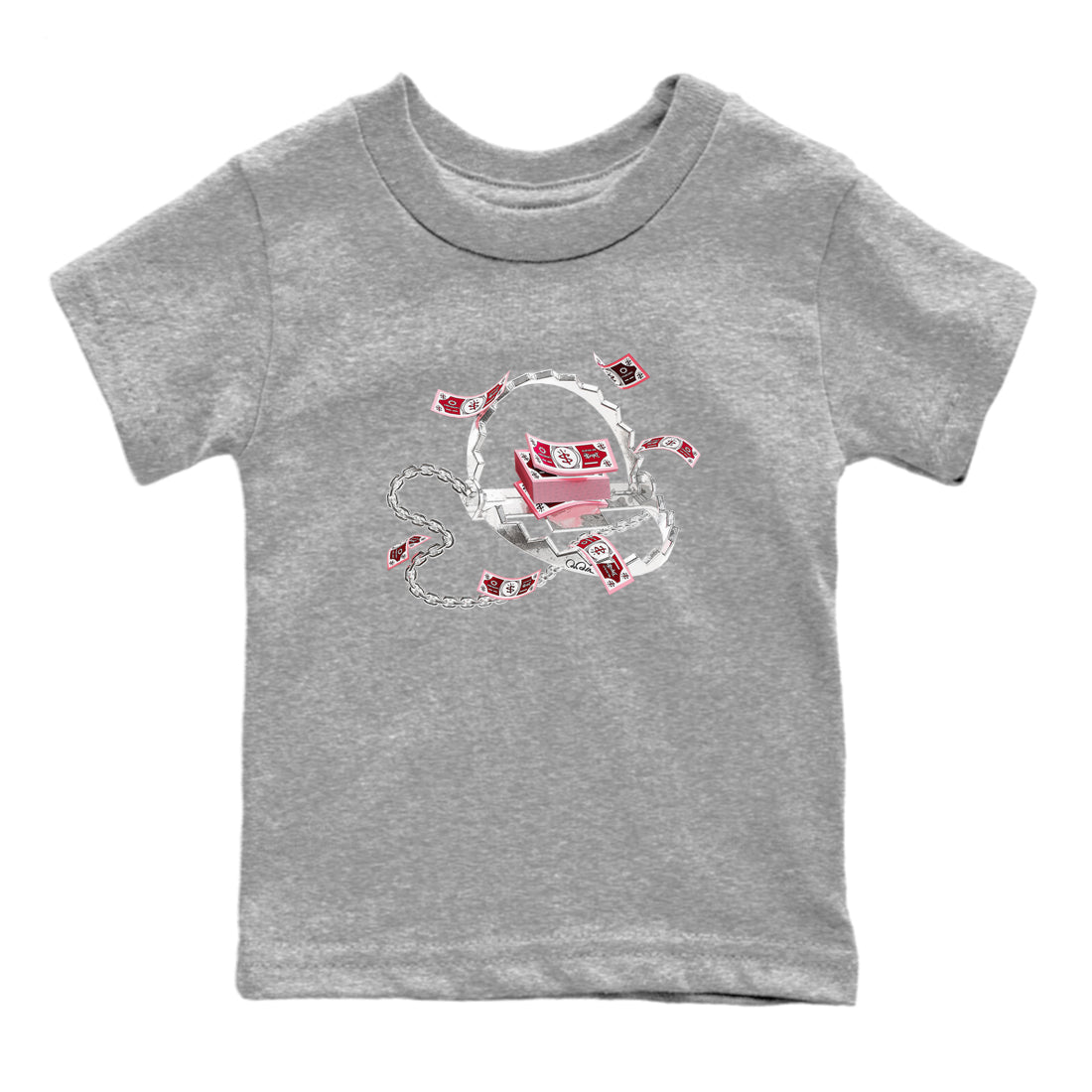 Trap Money snkmatch Tees Kids - Dunk Valentines Day 2024