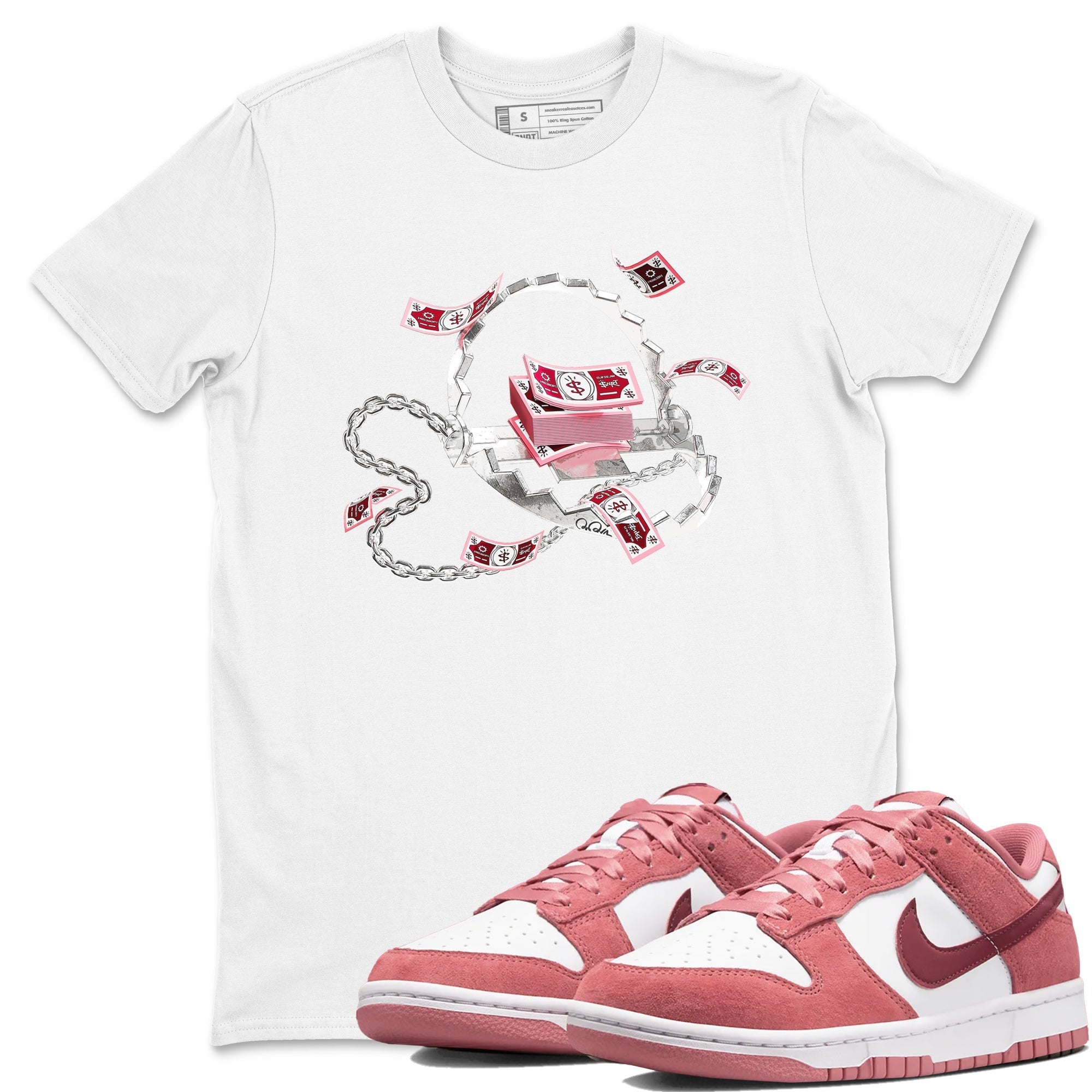Trap Money snkmatch Tees - Dunk Valentines Day 2024