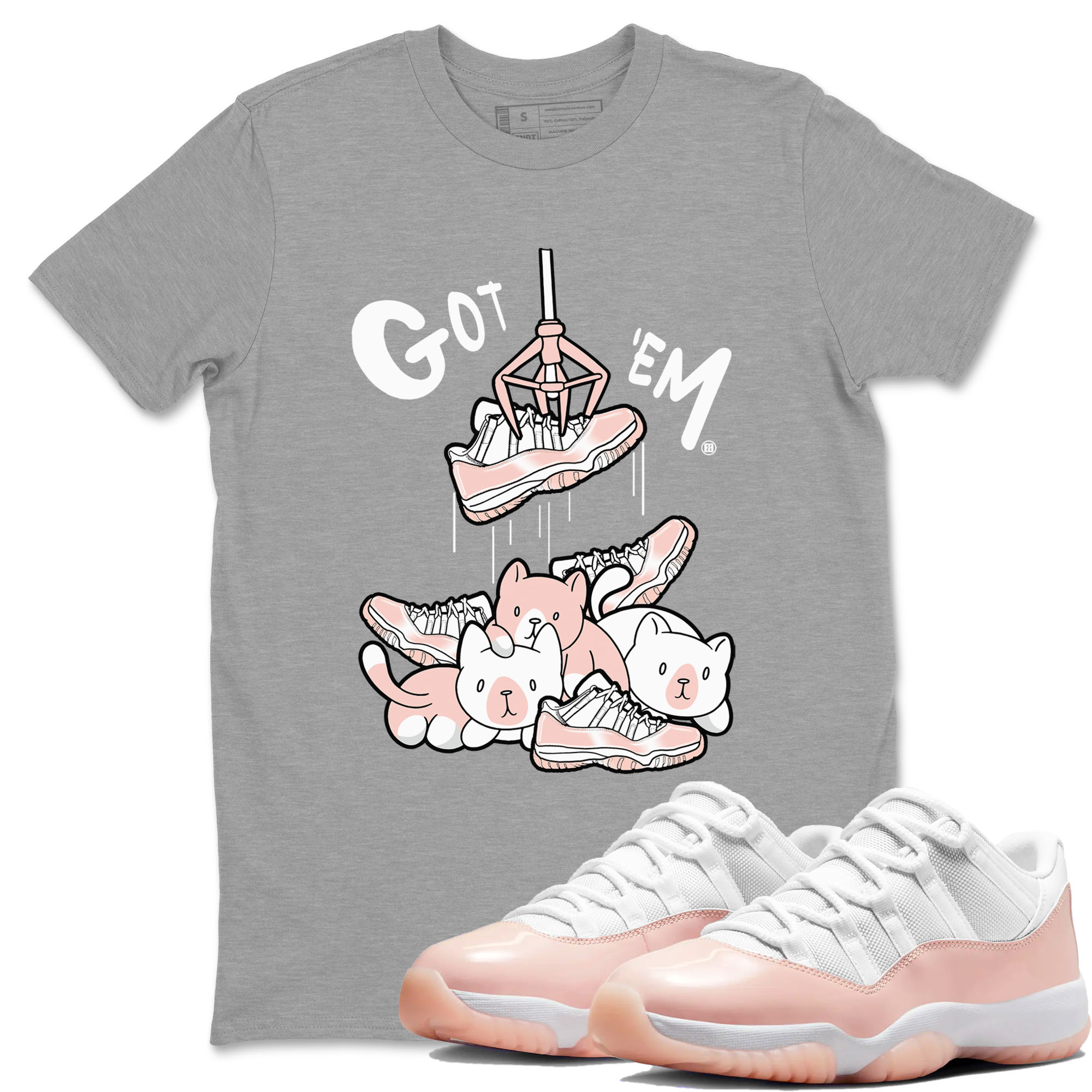 Treasure Hunter snkmatch Tees - Air Jordan 11 Legend Pink