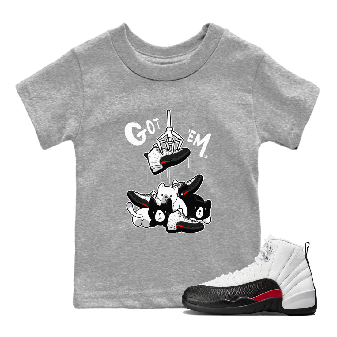 Treasure Hunter snkmatch Tees Kids - Air Jordan 12 Taxi Flip