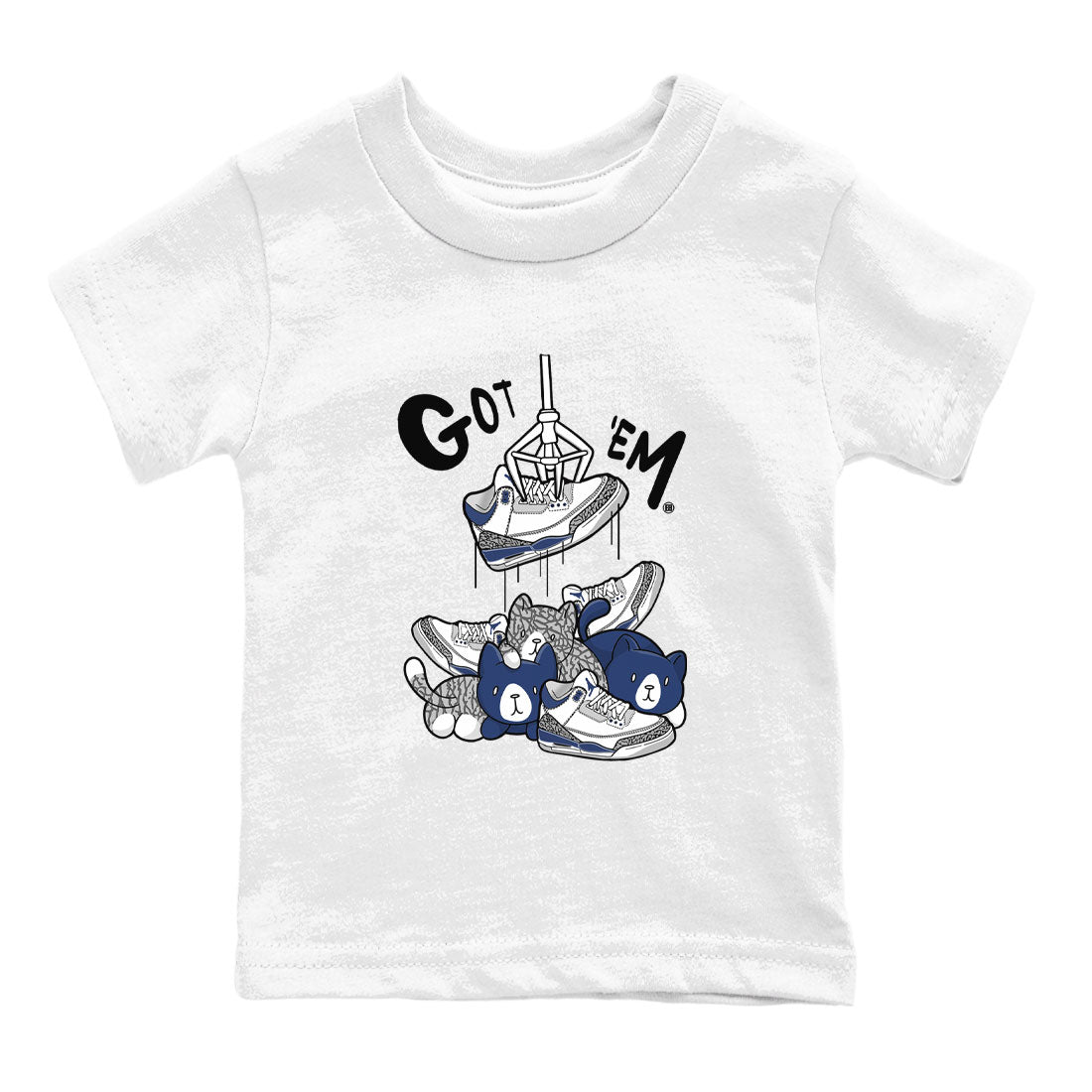 Treasure Hunter snkmatch Tees Kids - Air Jordan 3 Midnight Navy 2023