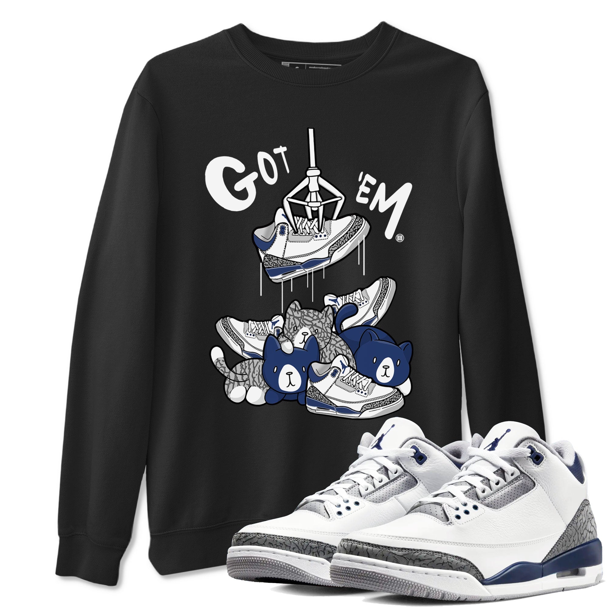 Treasure Hunter snkmatch Tees - Air Jordan 3 Midnight Navy 2023