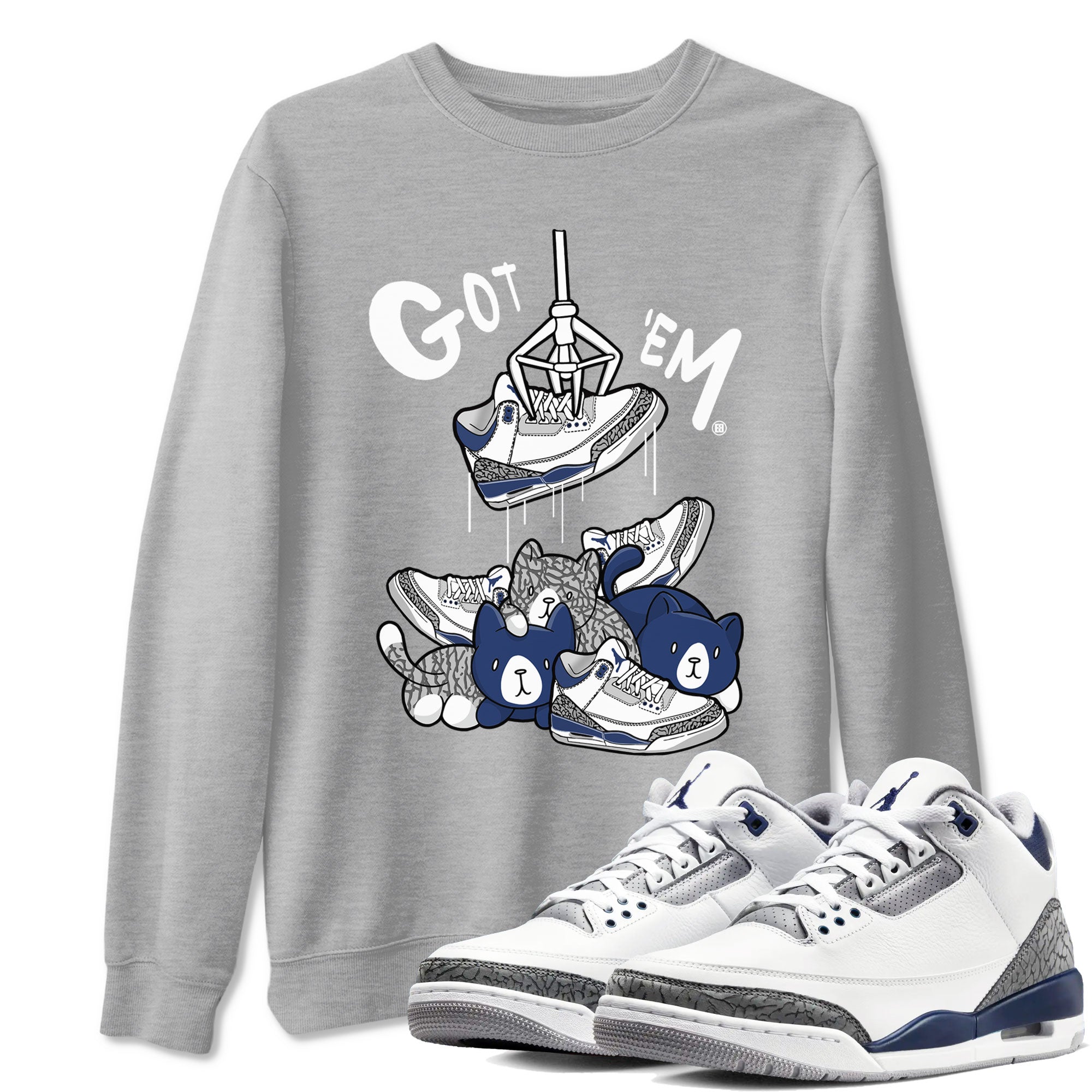 Treasure Hunter snkmatch Tees - Air Jordan 3 Midnight Navy 2023