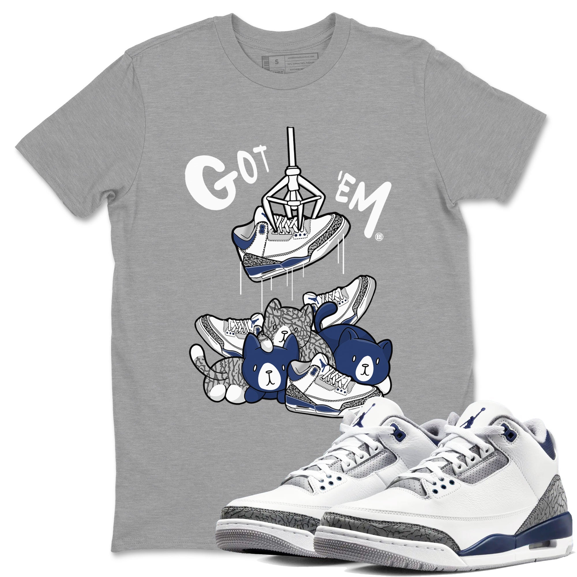 Treasure Hunter snkmatch Tees - Air Jordan 3 Midnight Navy 2023
