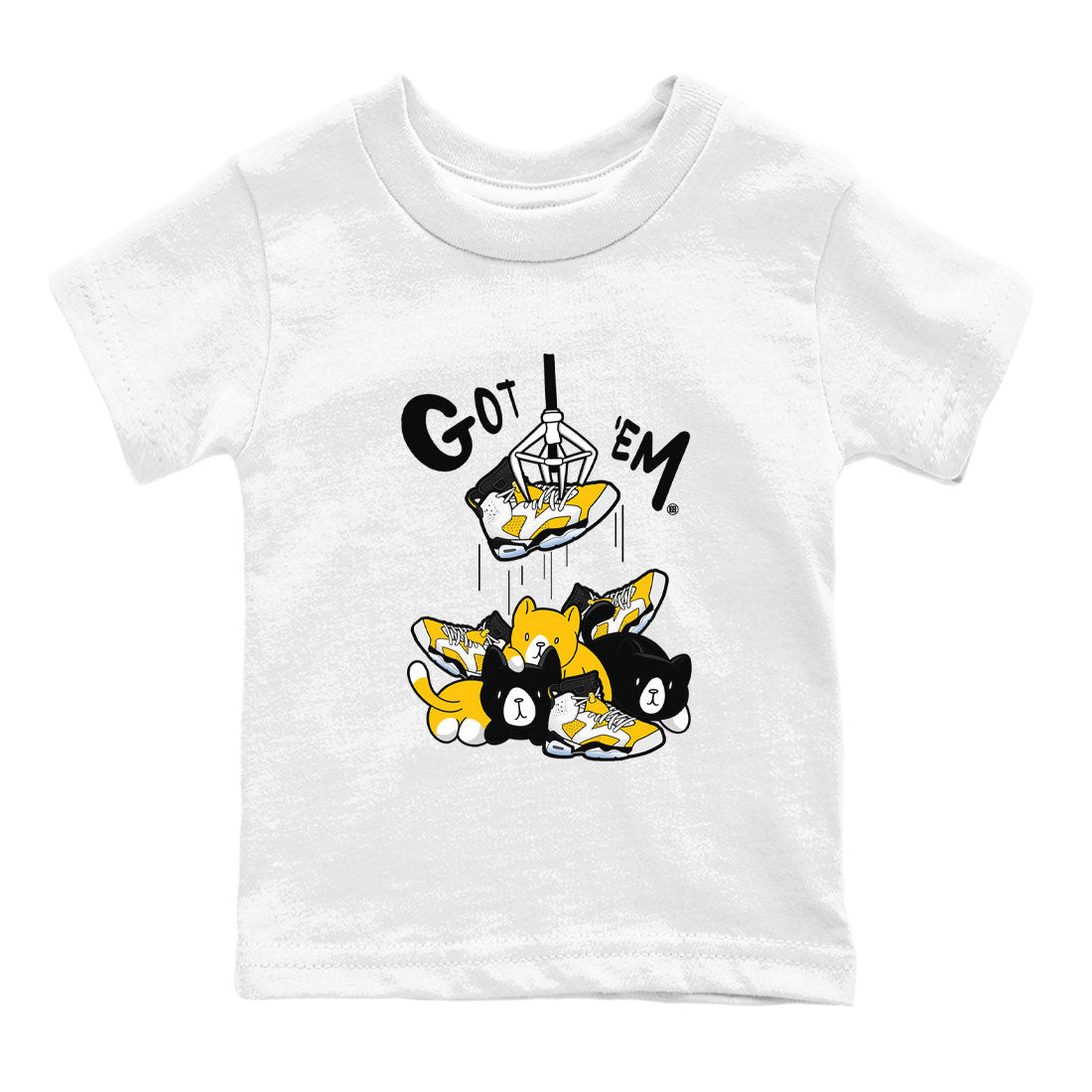 Treasure Hunter snkmatch Tees Kids - Air Jordan 6 Yellow Ochre