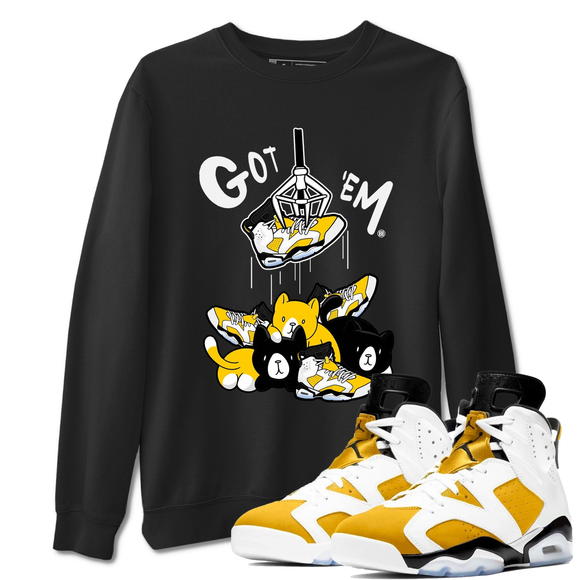 Treasure Hunter snkmatch Tees - Air Jordan 6 Yellow Ochre