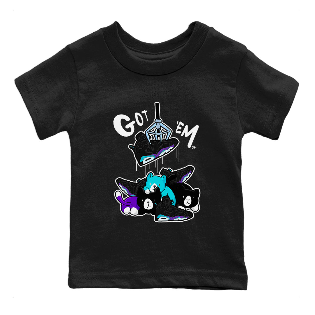 Treasure Hunter Kids Tops - Air Jordan 6 Aqua