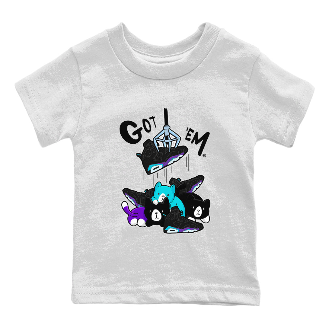 Treasure Hunter Kids Tops - Air Jordan 6 Aqua