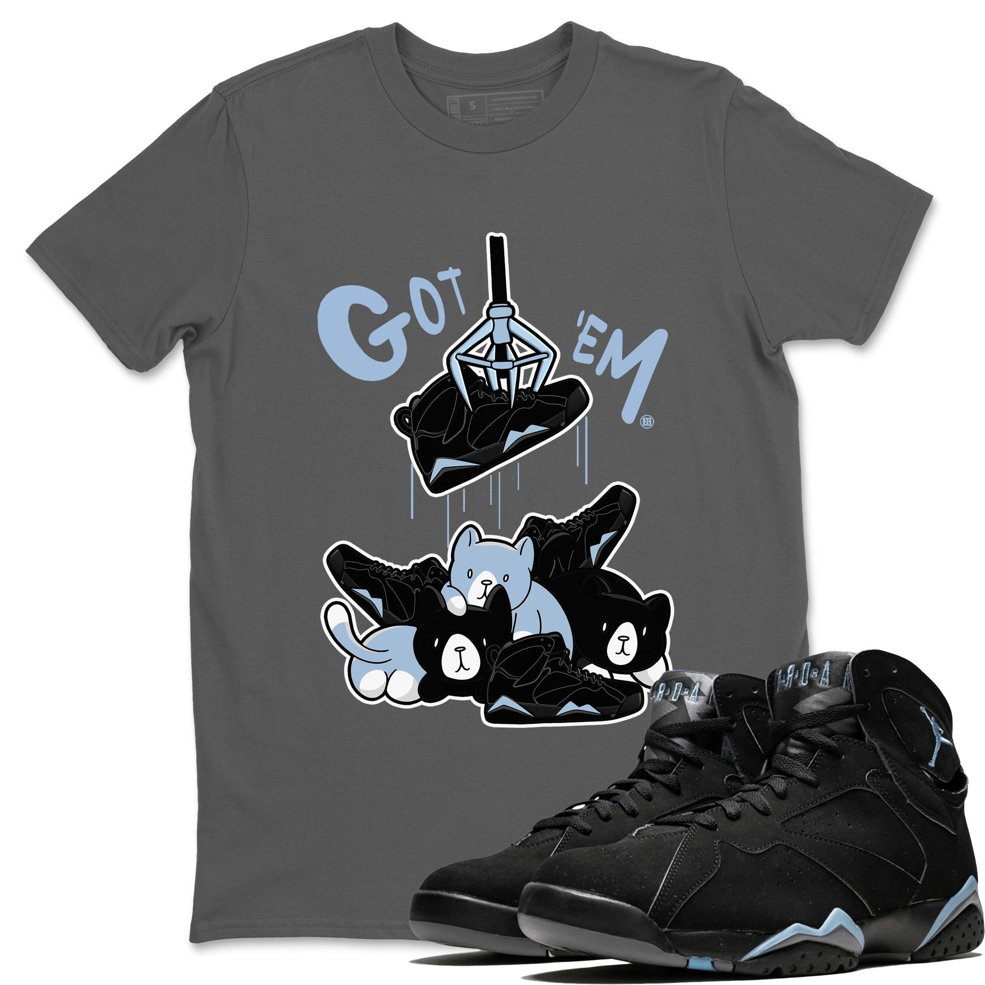 Treasure Hunter Unisex Tops - Air Jordan 7 Chambray