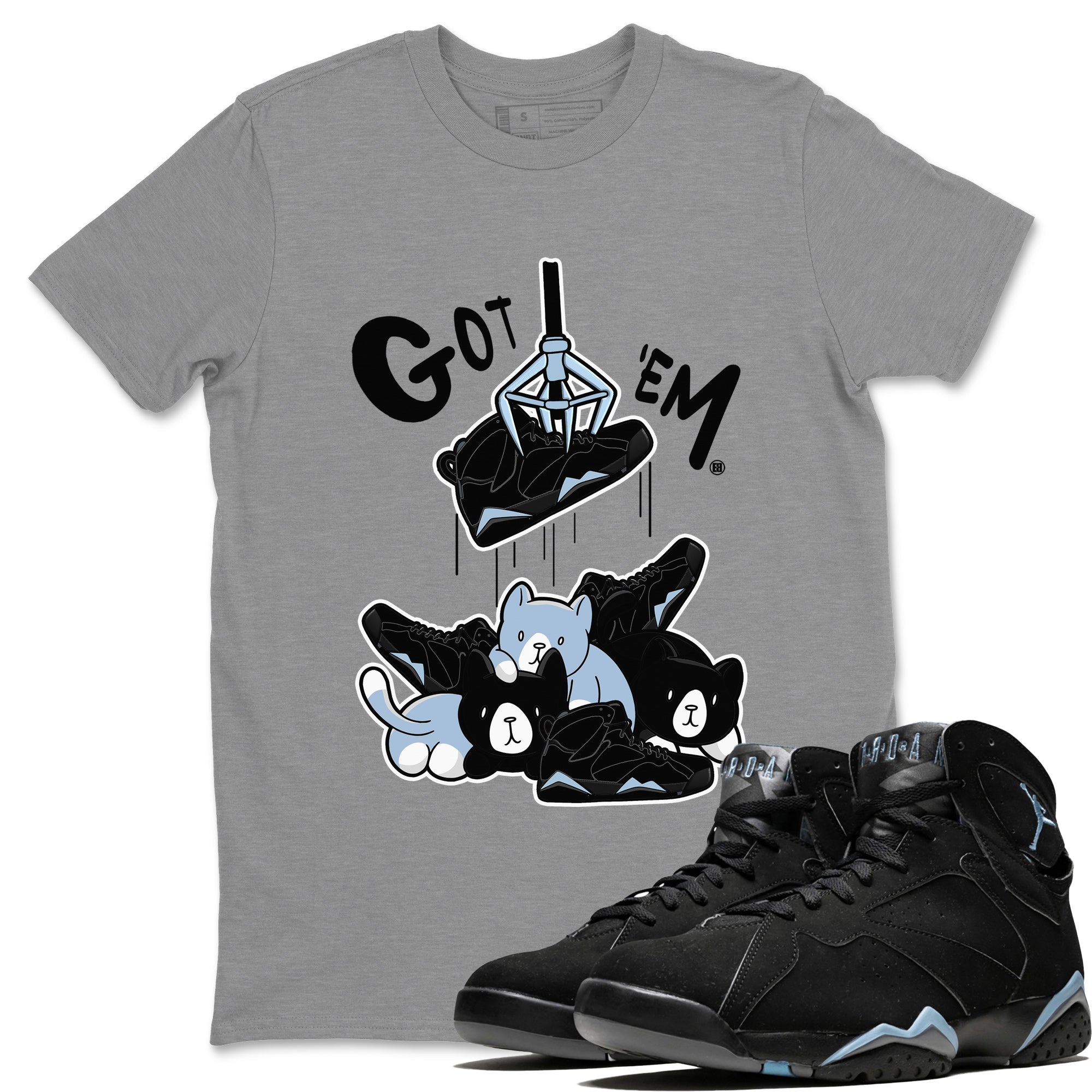 Treasure Hunter Unisex Tops - Air Jordan 7 Chambray