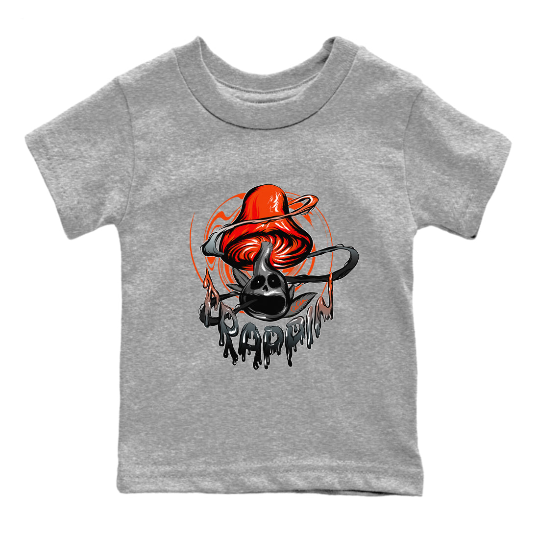 Trippin Mushroom Kids Tops - Air Jordan 12 Brilliant Orange