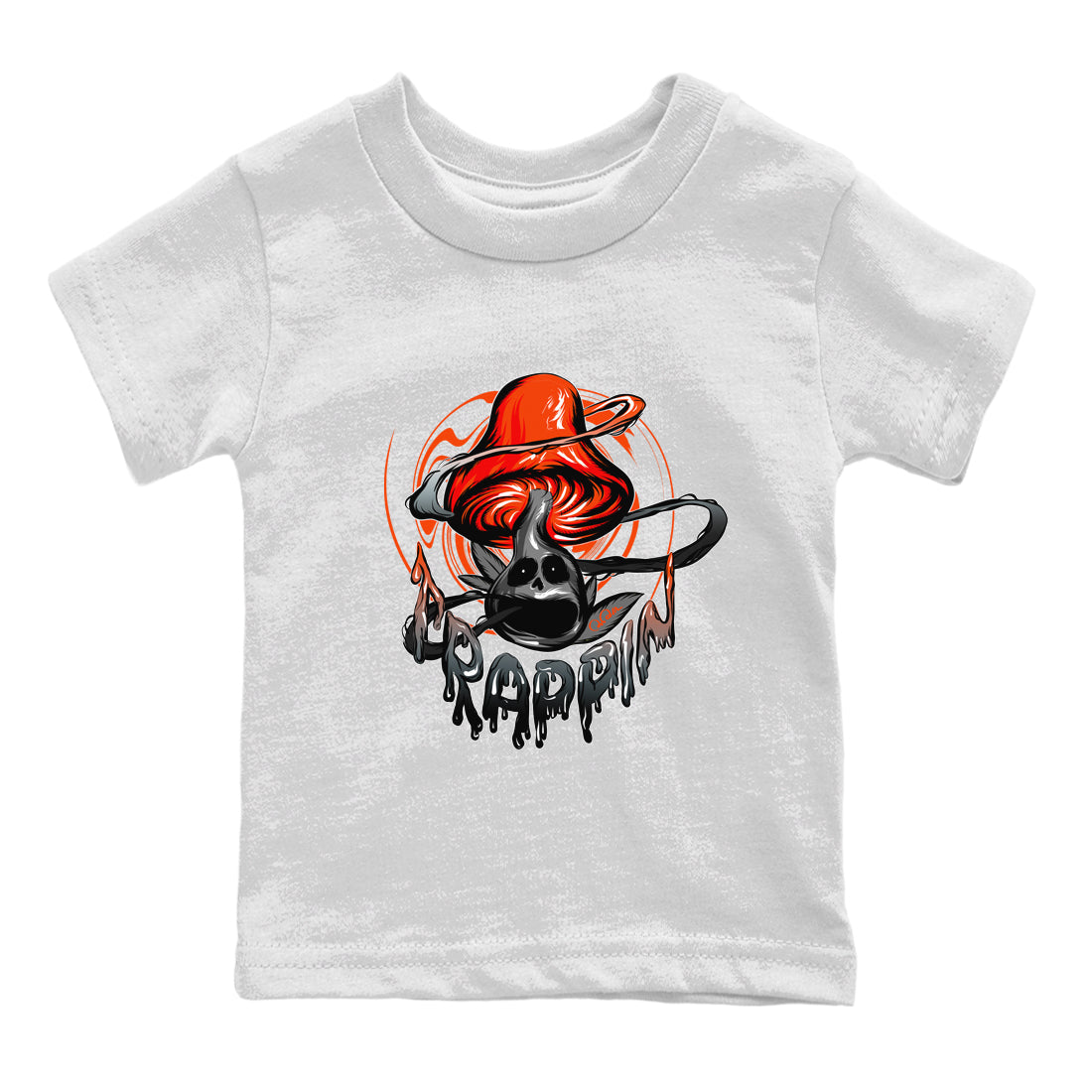 Trippin Mushroom Kids Tops - Air Jordan 12 Brilliant Orange