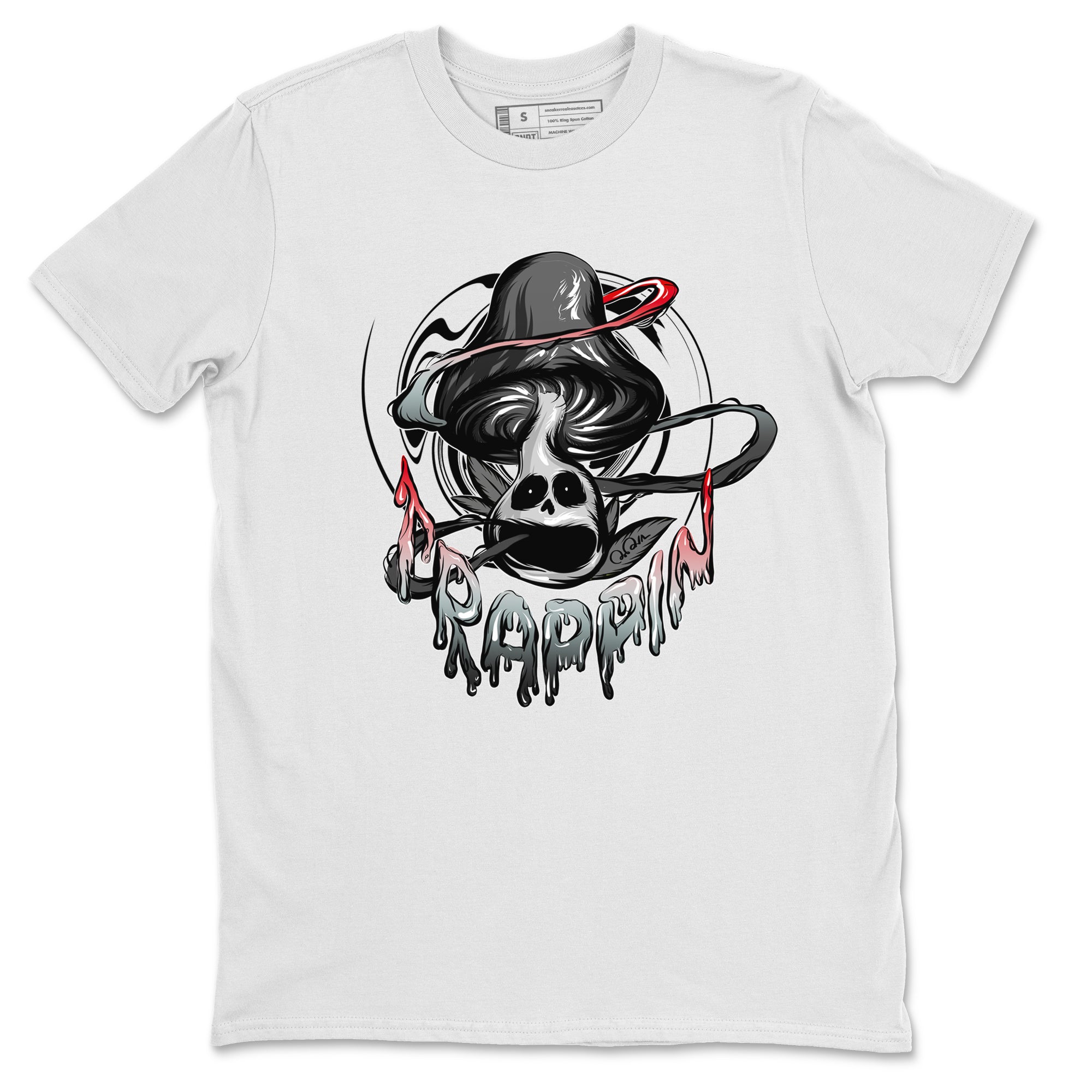 Trippin Mushroom Unisex Tops - Air Jordan 13 Black Flint