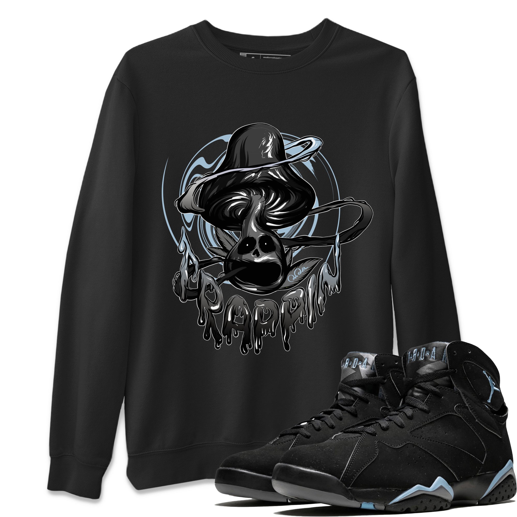Trippin Mushroom Unisex Tops - Air Jordan 7 Chambray