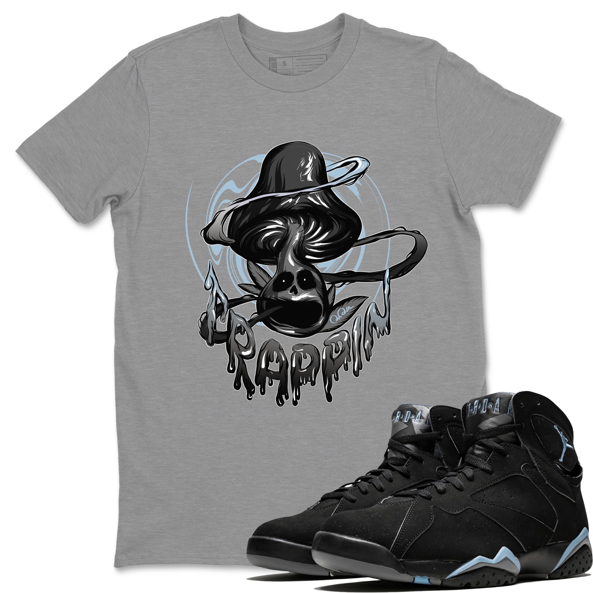 Trippin Mushroom Unisex Tops - Air Jordan 7 Chambray
