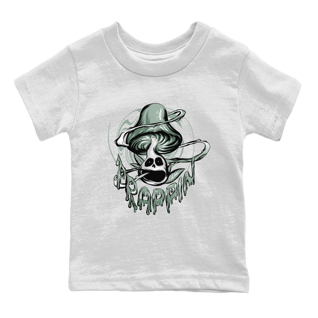 Trippin Mushroom Kids Tops - Dunk Mica Green