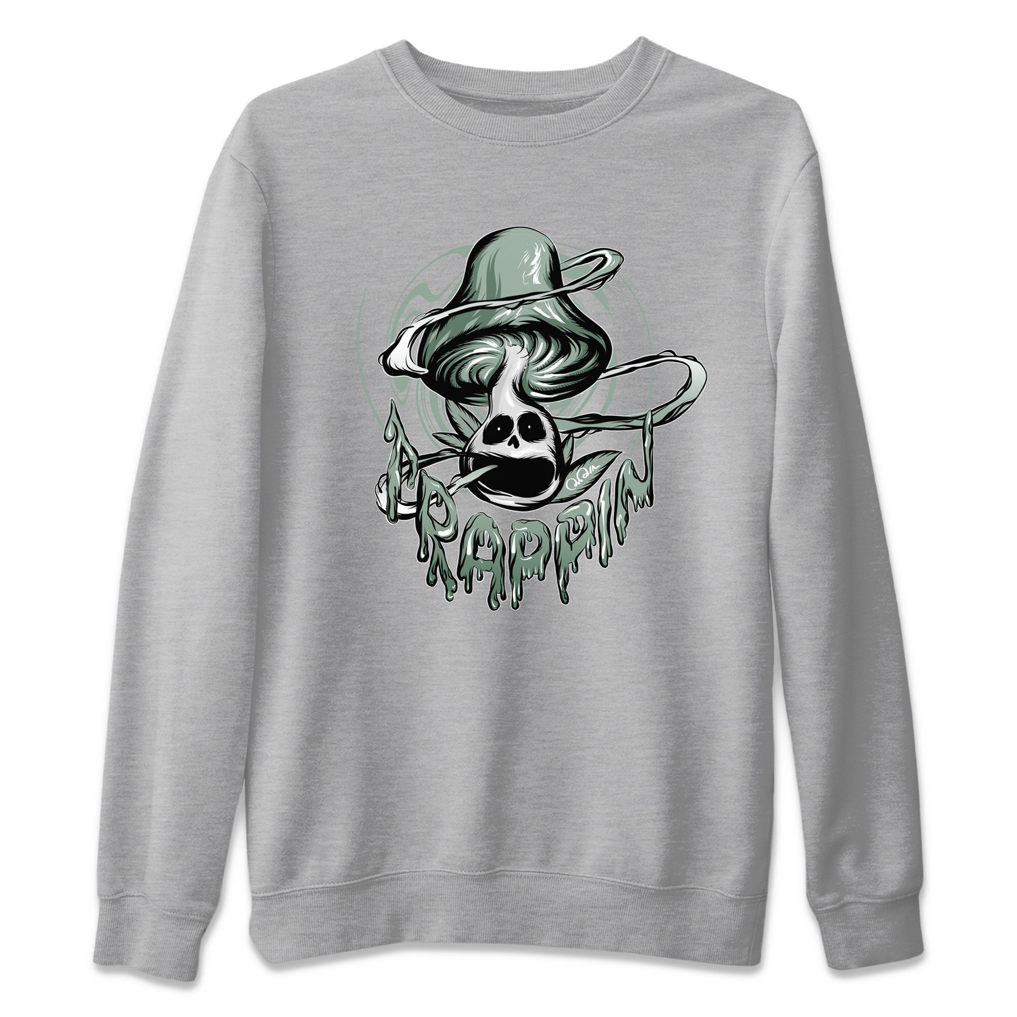 Trippin Mushroom Unisex Tops - Dunk Mica Green