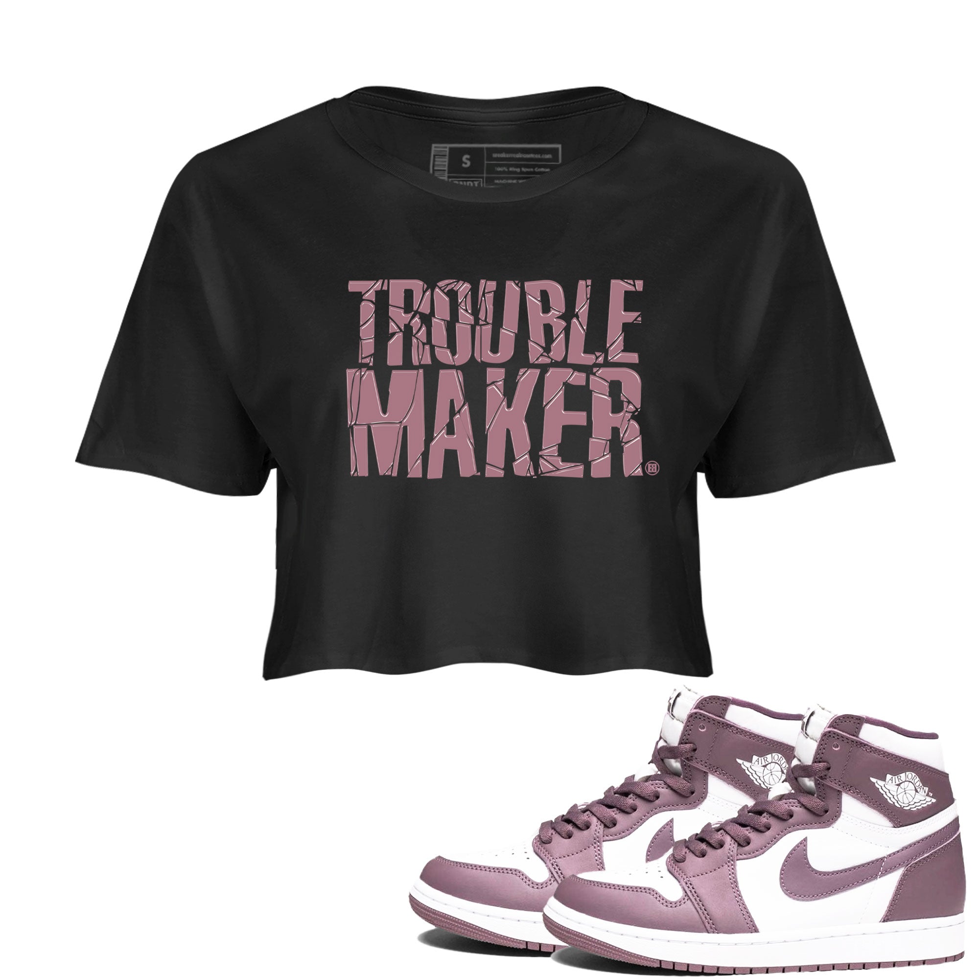 Trouble Maker snkmatch Women's Top - Air Jordan 1 Mauve